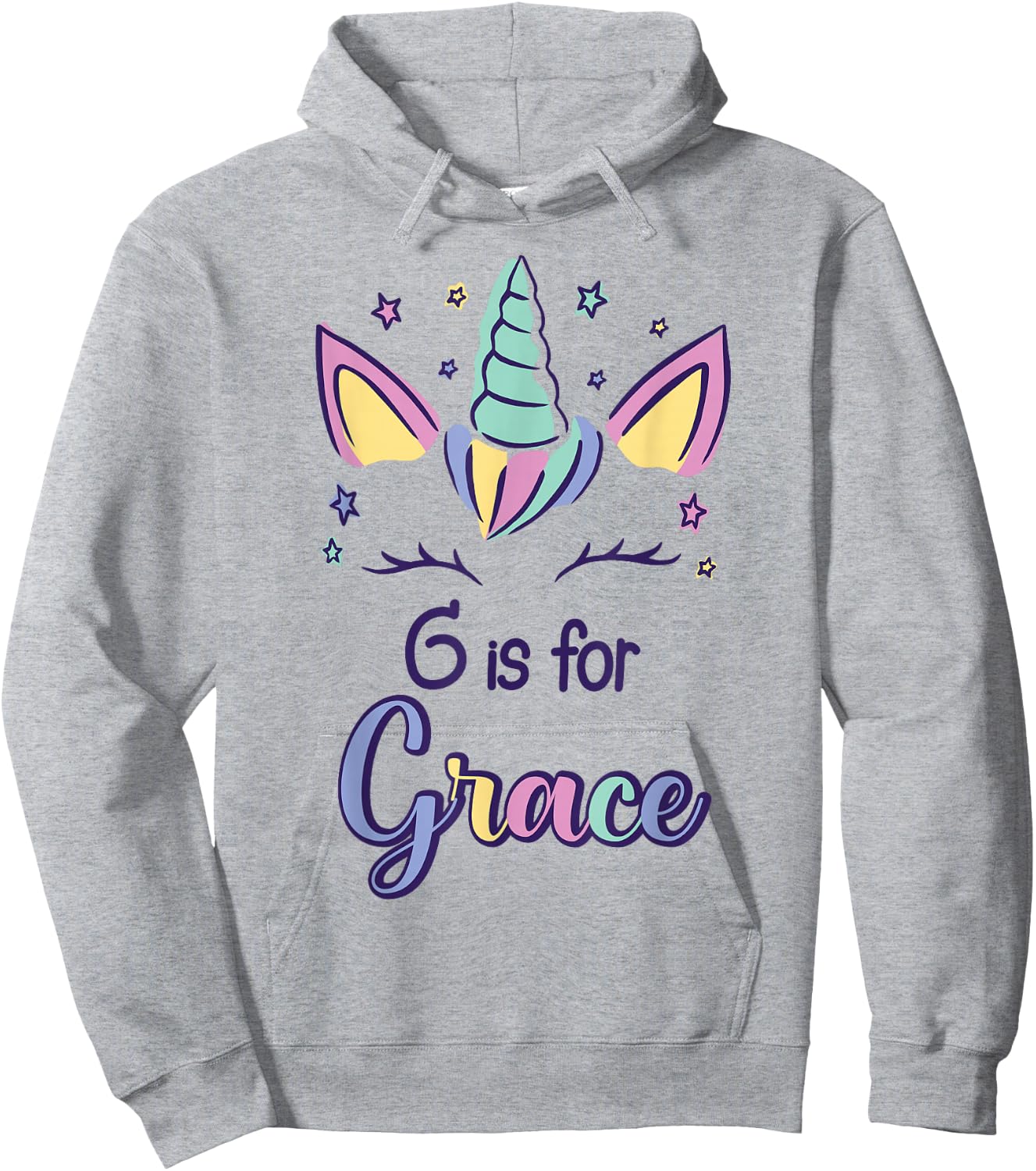 First Name Grace Personalized G Is For Grace Hoodie - Hoodie | Ash