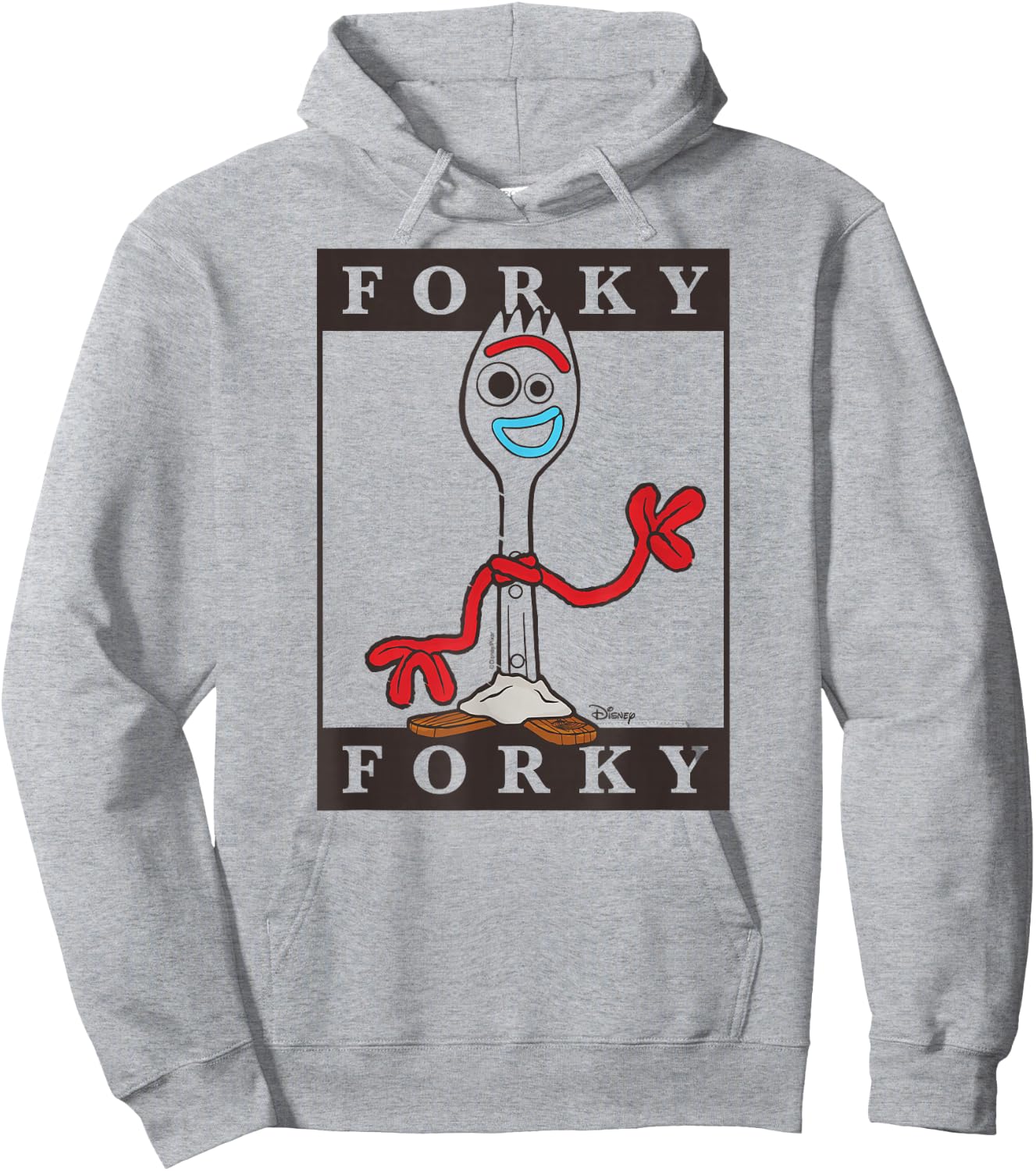 Toy Story - Type Block Forky Hoodie - Hoodie | Ash