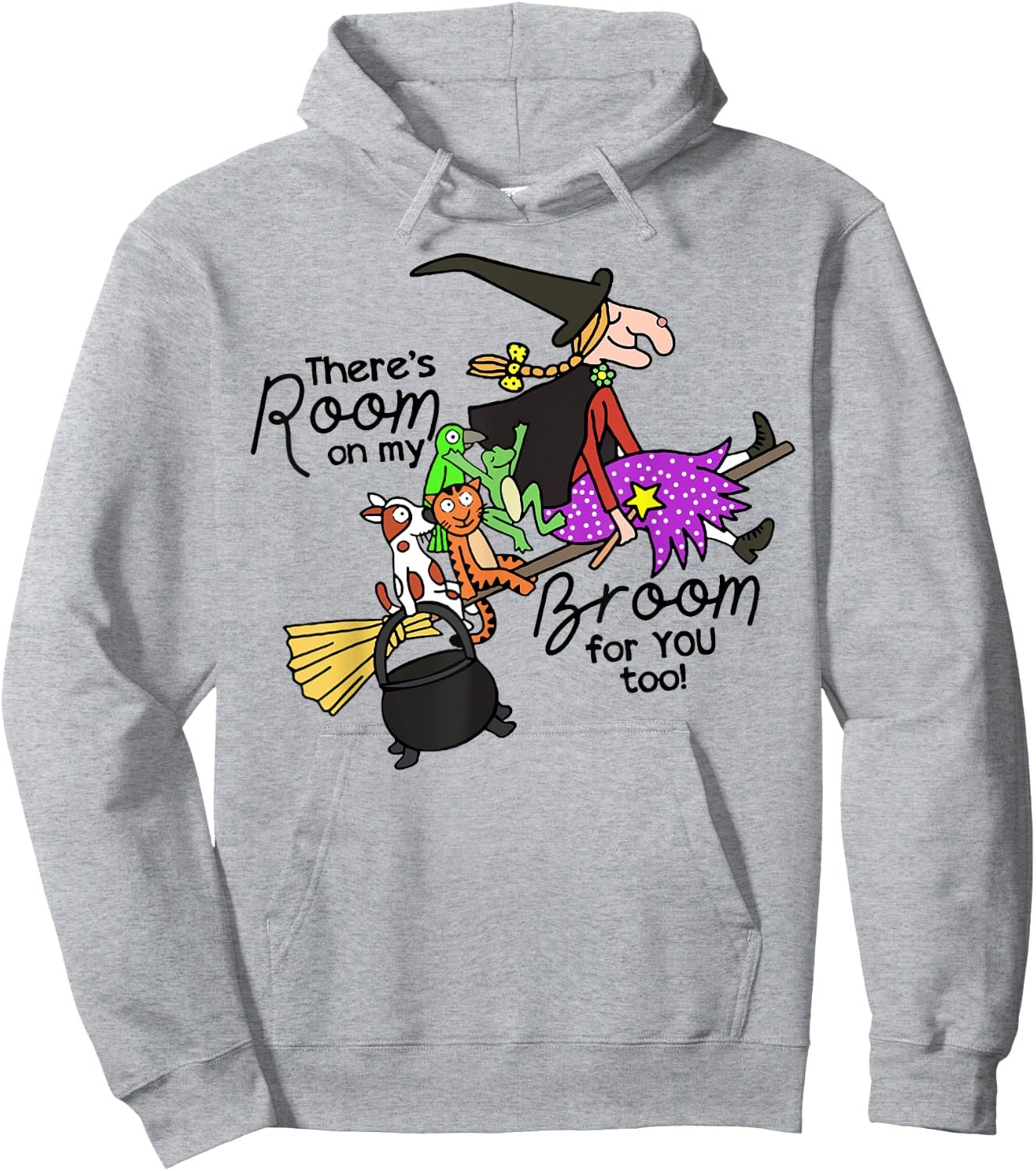 There's Room On My Broom For You Too Teacher Hoodie - Hoodie | Ash