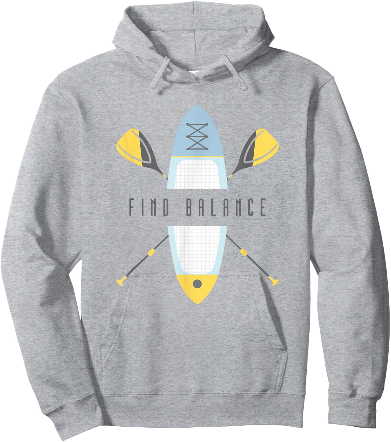 SUP Stand Up Paddle Board Find Balance Hoodie - Hoodie | Ash