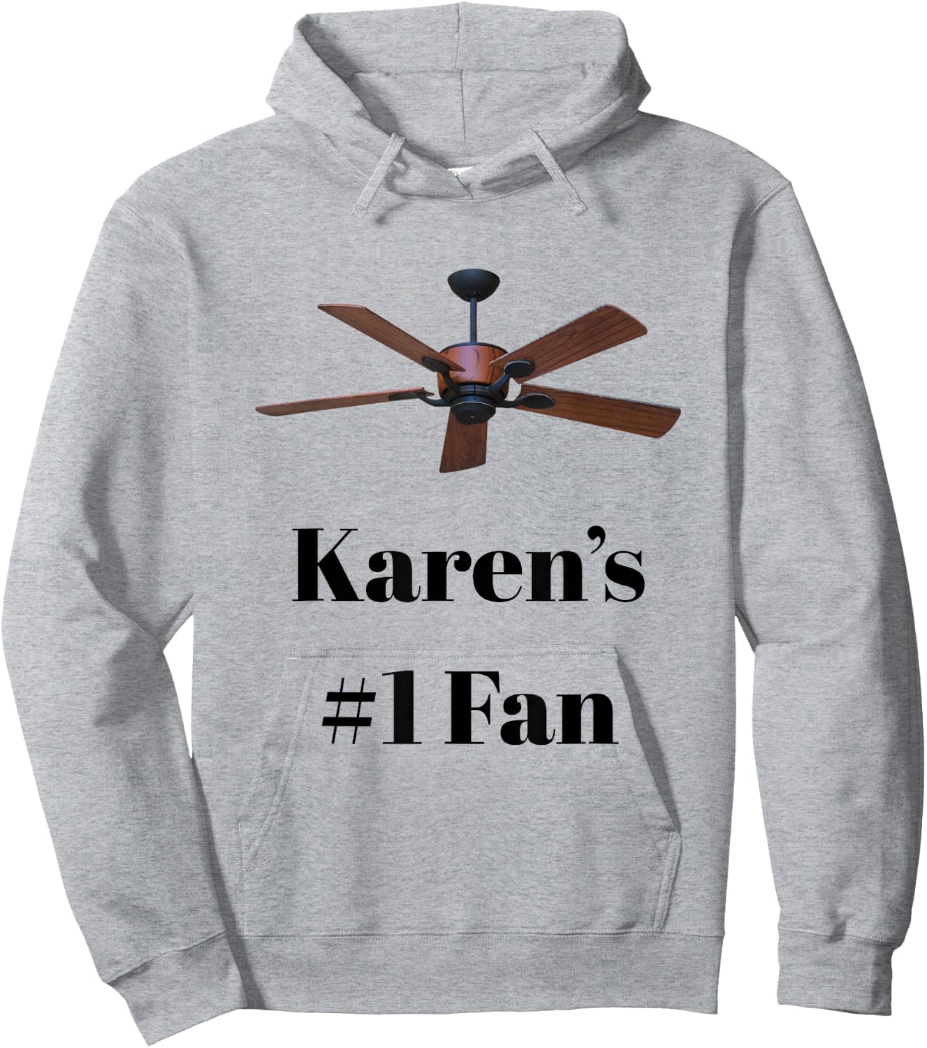 Karen's #1 Fan Ceiling Fan Courtroom Read Hoodie - Hoodie | Ash