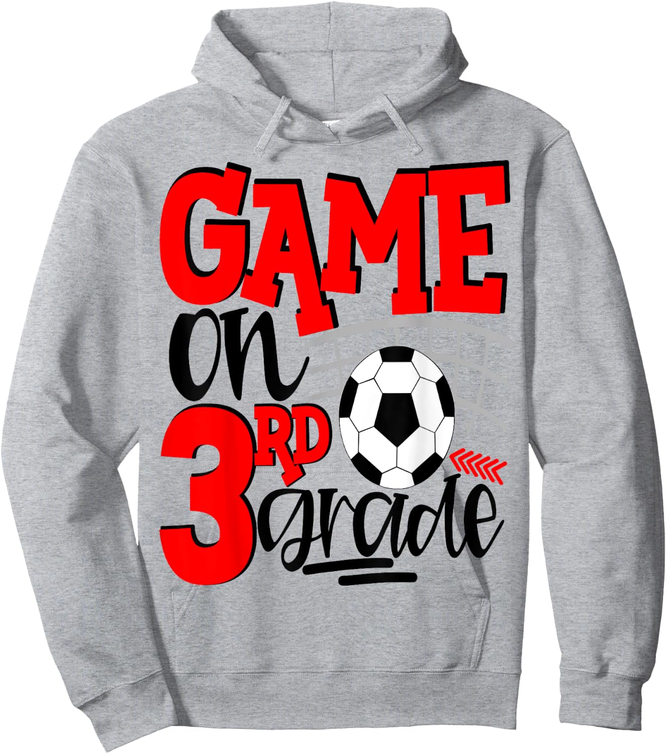 3rd Grade Soccer First Day Of School Kids Red Hoodie - Hoodie | Ash