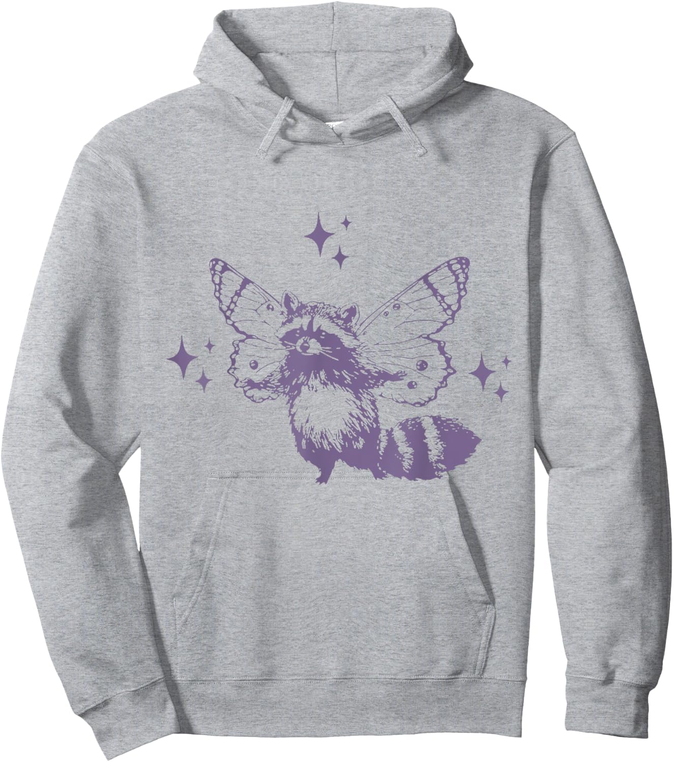 Flying Raccoon With Butterfly Wings Hoodie - Hoodie | Ash