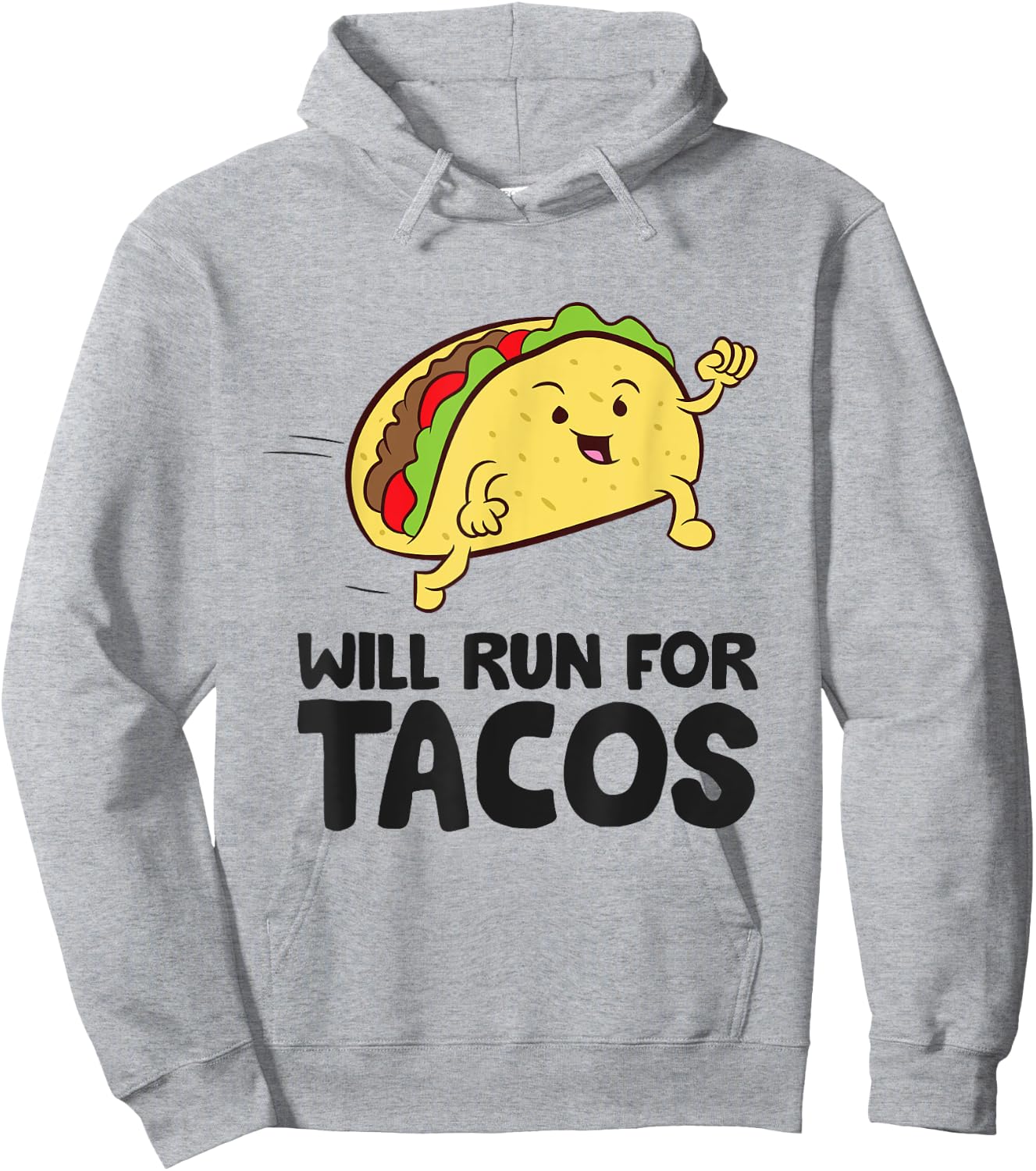 Will Run For Tacos Funny Tacos Running Hoodie - Hoodie | Ash