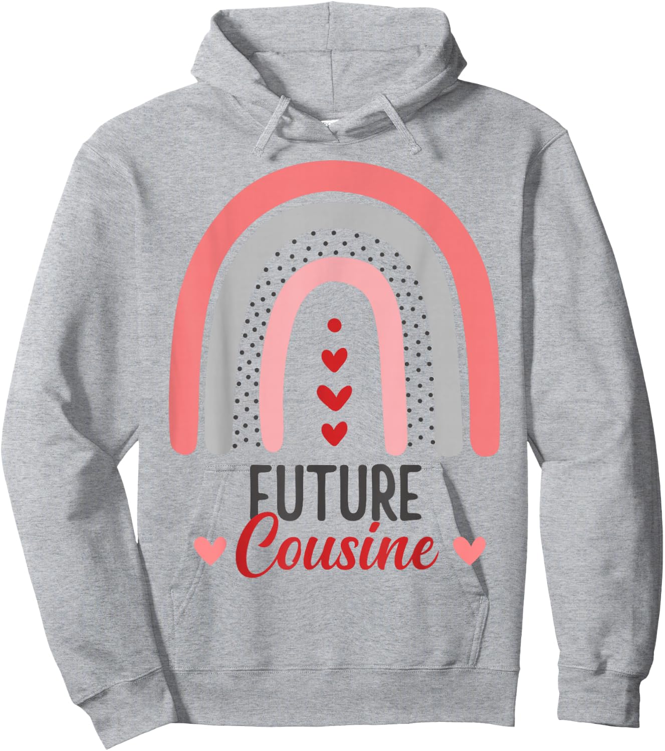 Announcement Pregnancy Future Cousine Hoodie - Hoodie | Ash