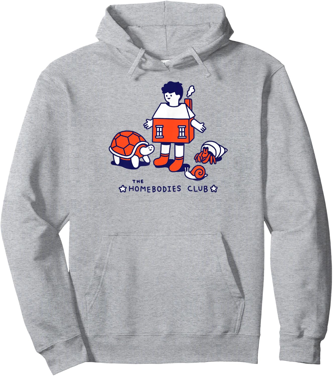 Threadless Obinsun The Homebodies Club Graphic Hoodie - Hoodie | Ash