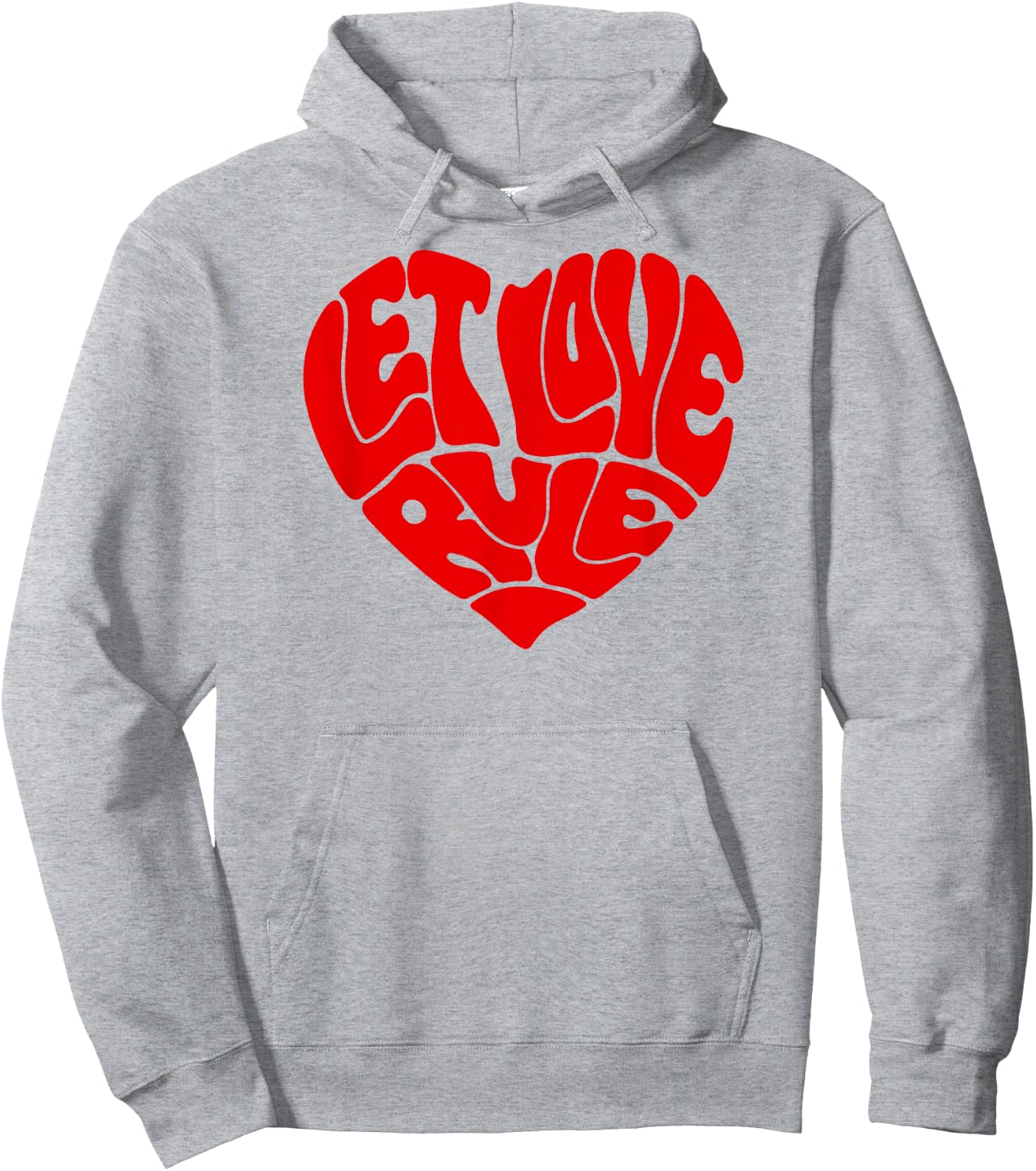Lenny Kravitz – Let Love Rule Red Heart Hoodie - Hoodie | Ash