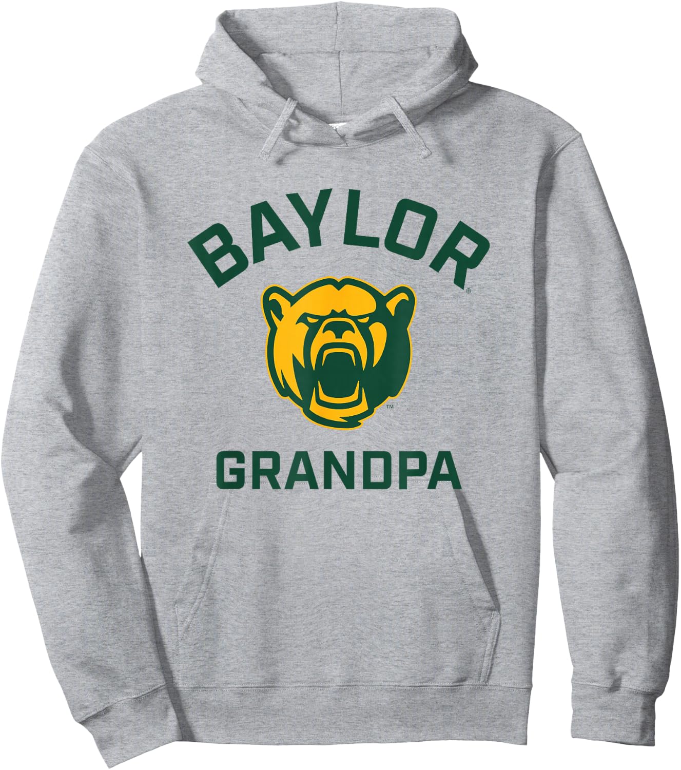 Baylor University Bears Arched Grandpa Hoodie - Hoodie | Ash