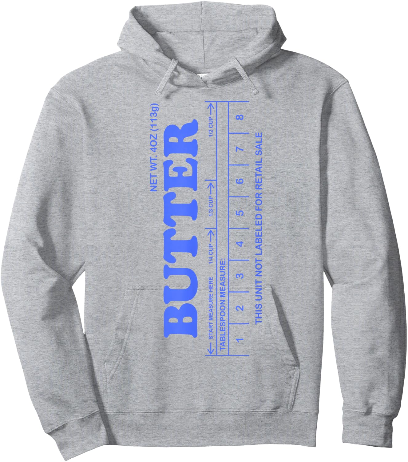 Butter Stick - Blue funny Hoodie - Hoodie | Ash