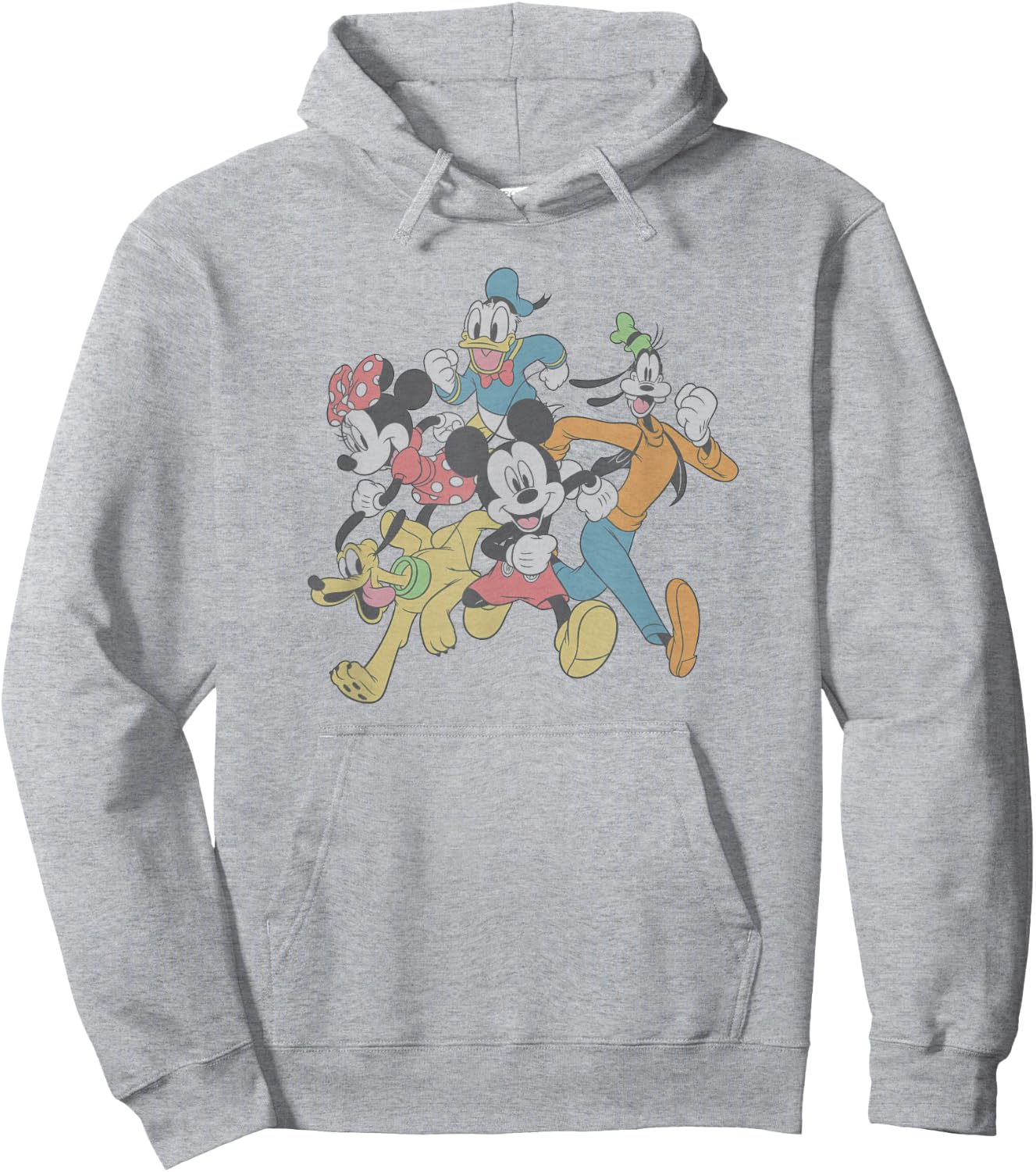 Disney Mickey and Friends Group Shot Running Hoodie - Hoodie | Ash