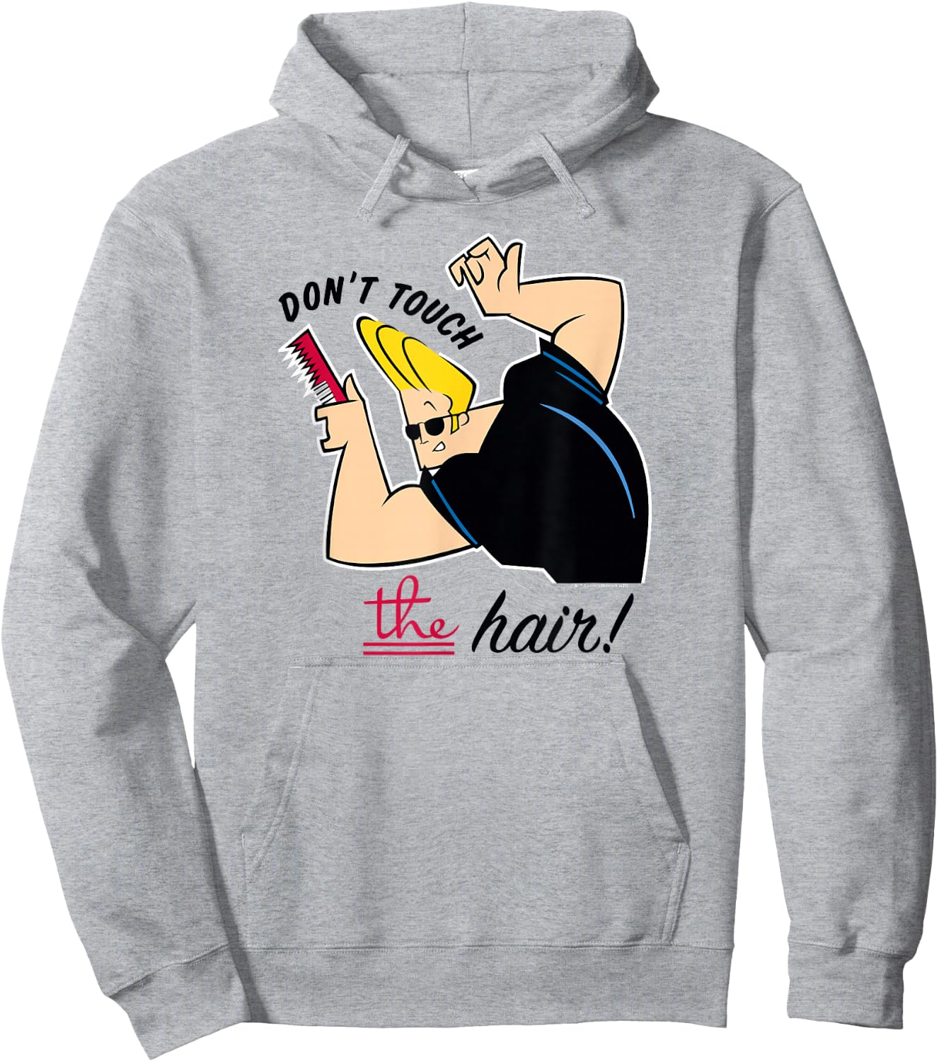 Johnny Bravo Don't Touch the Hair! Hoodie - Hoodie | Ash