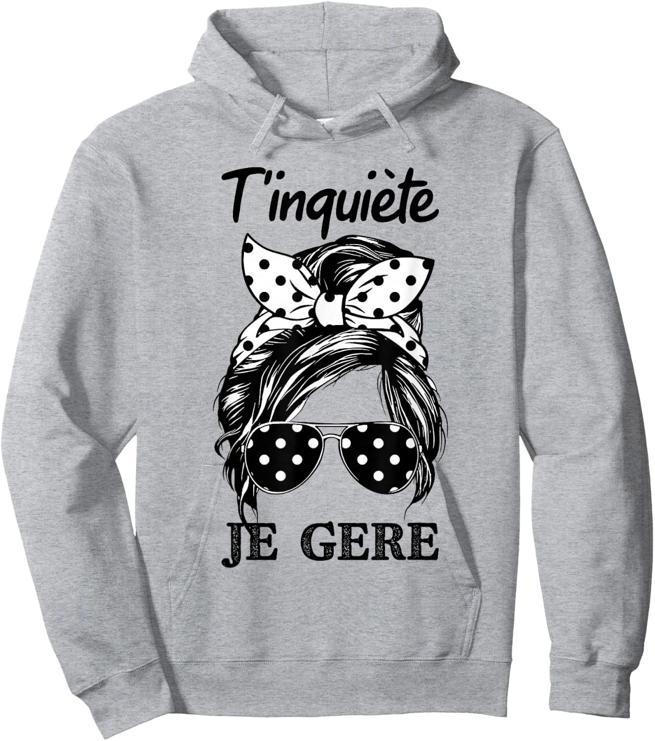 T'Worry Je Gère Humour Cat Kawaii Women's Hoodie - Hoodie | Ash