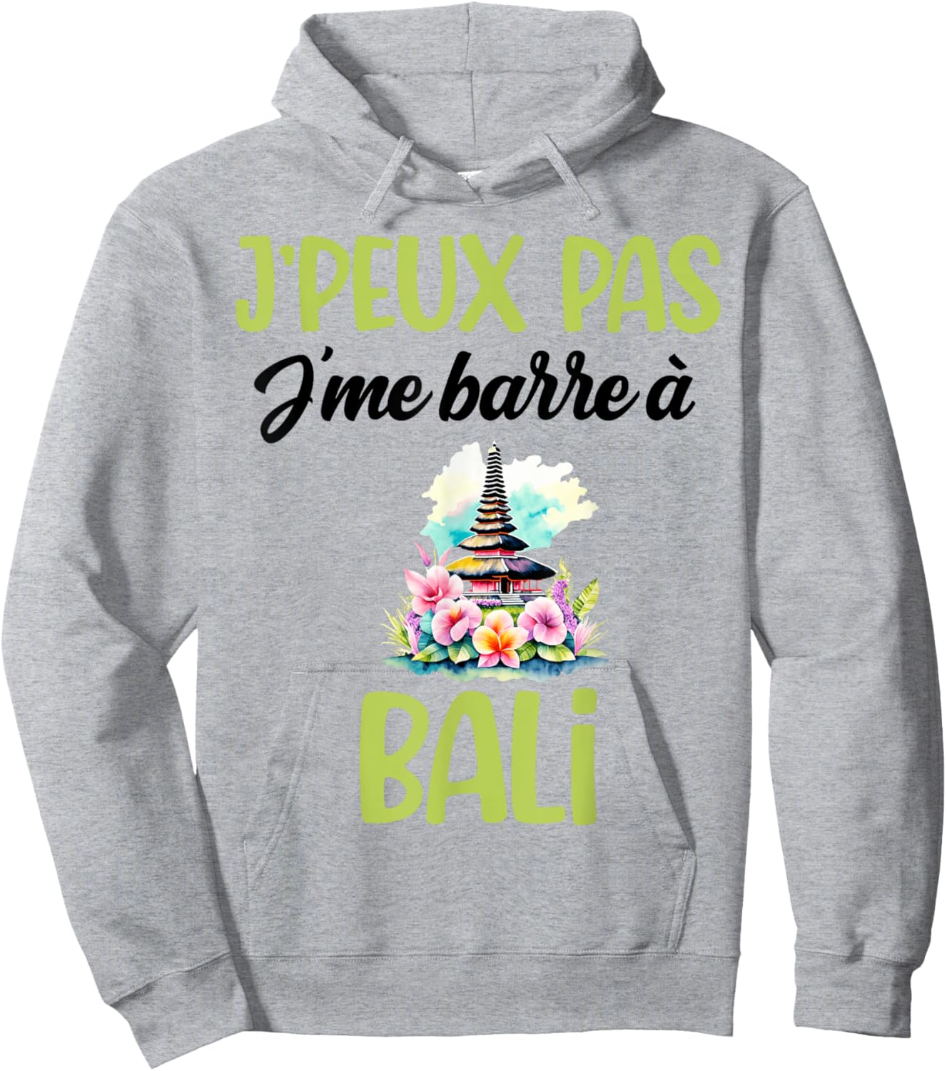 I can not I bar in Bali gift travel indonesia Hoodie - Hoodie | Ash