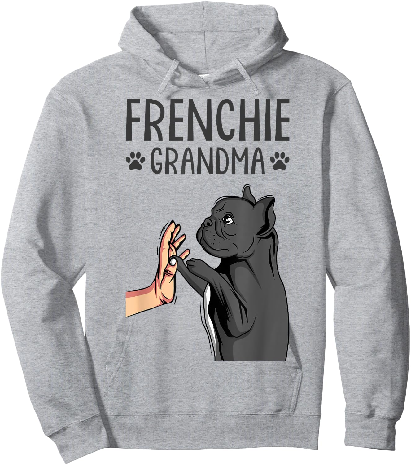 French Bulldog Grandma Frenchie Dog Lover Hoodie - Hoodie | Ash