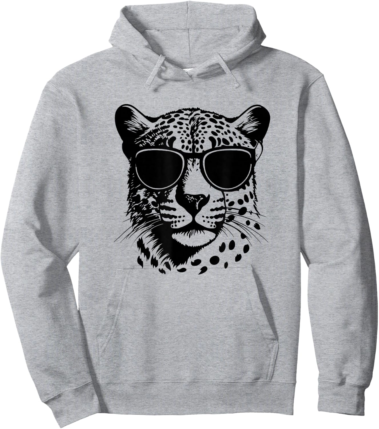 Funny Sunglasses Savanah Cheetah Lover Hoodie - Hoodie | Ash