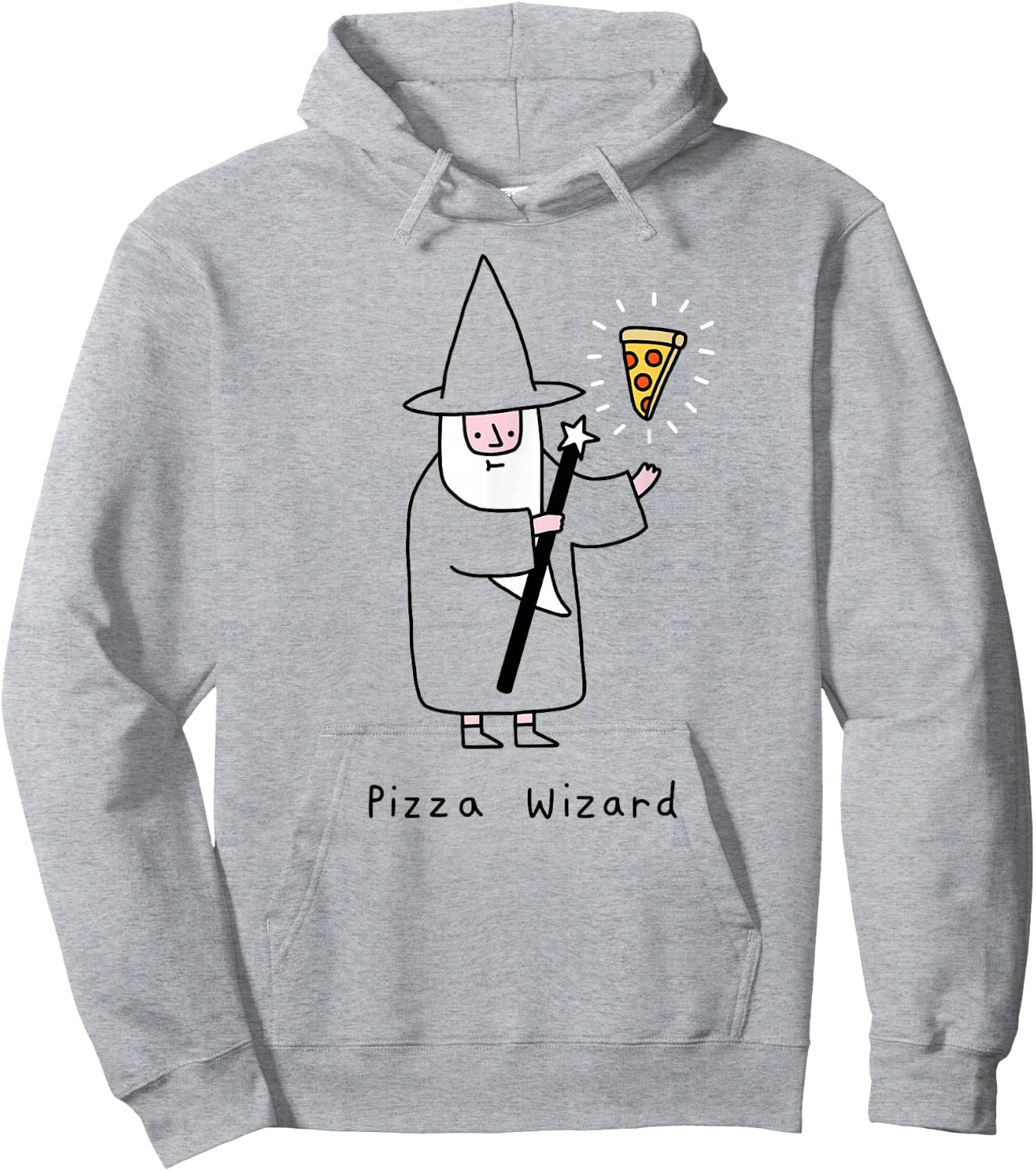 Pizza Wizard Hoodie - Hoodie | Ash