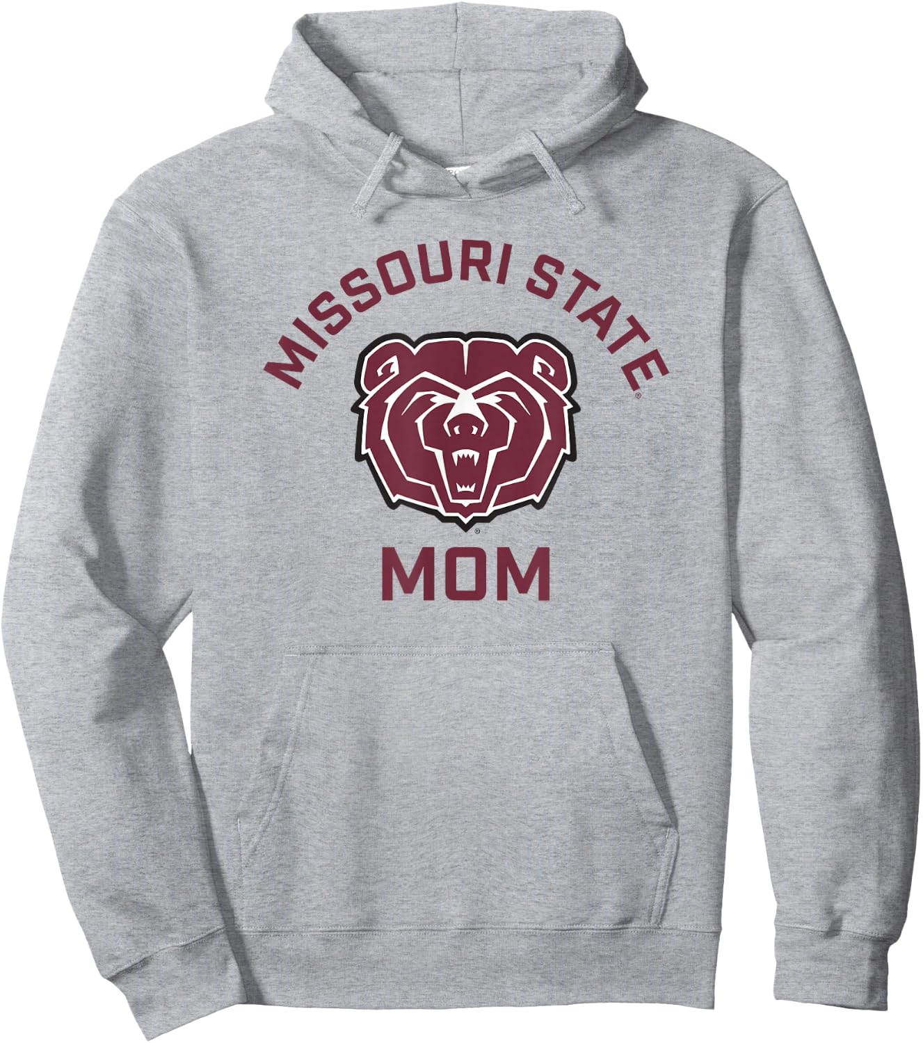 Missouri State University MSU Bears Arched Mom Hoodie - Hoodie | Ash