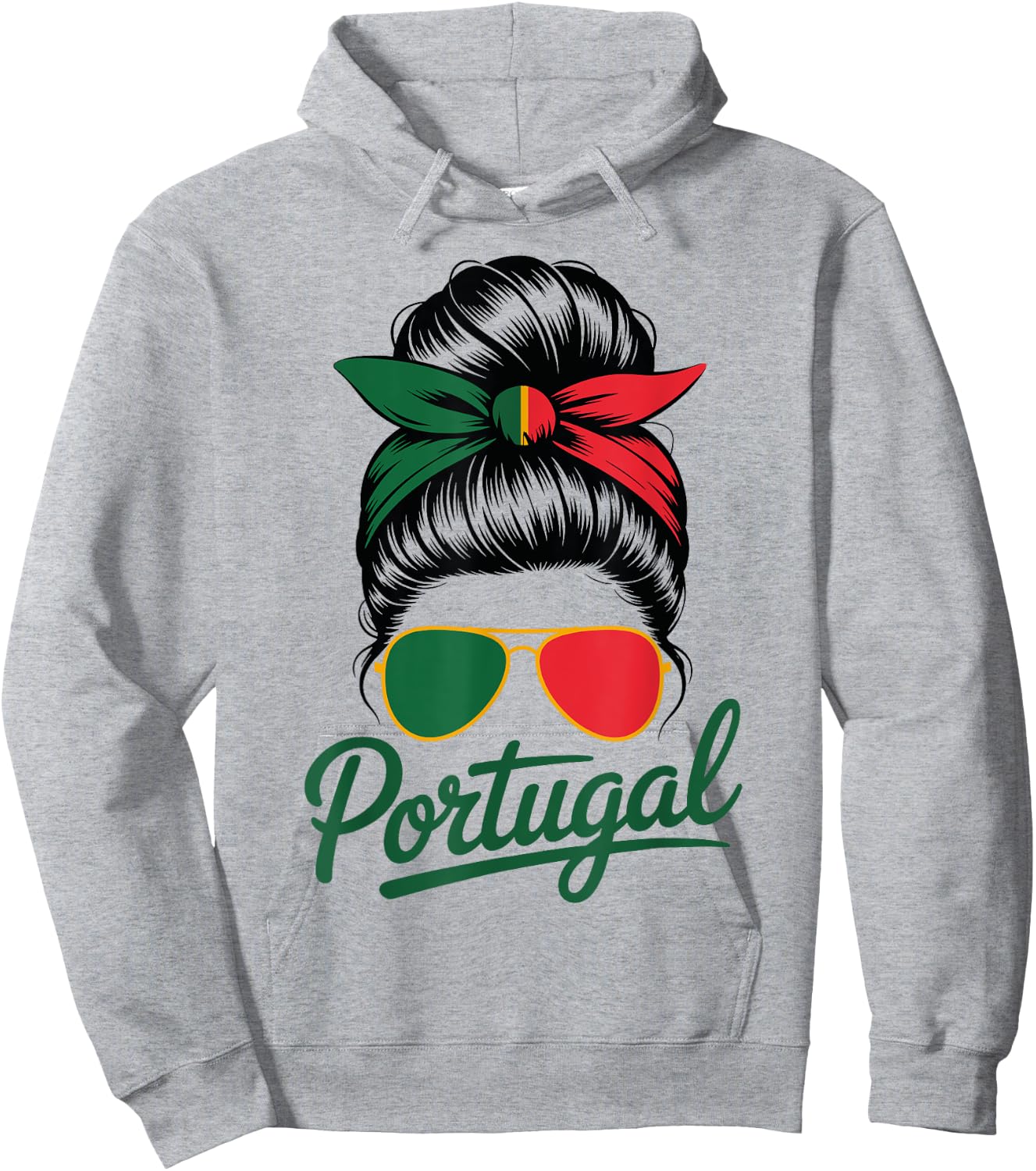 Portuguese Proud – Gift Women Portugal Flag Fun Hoodie - Hoodie | Ash