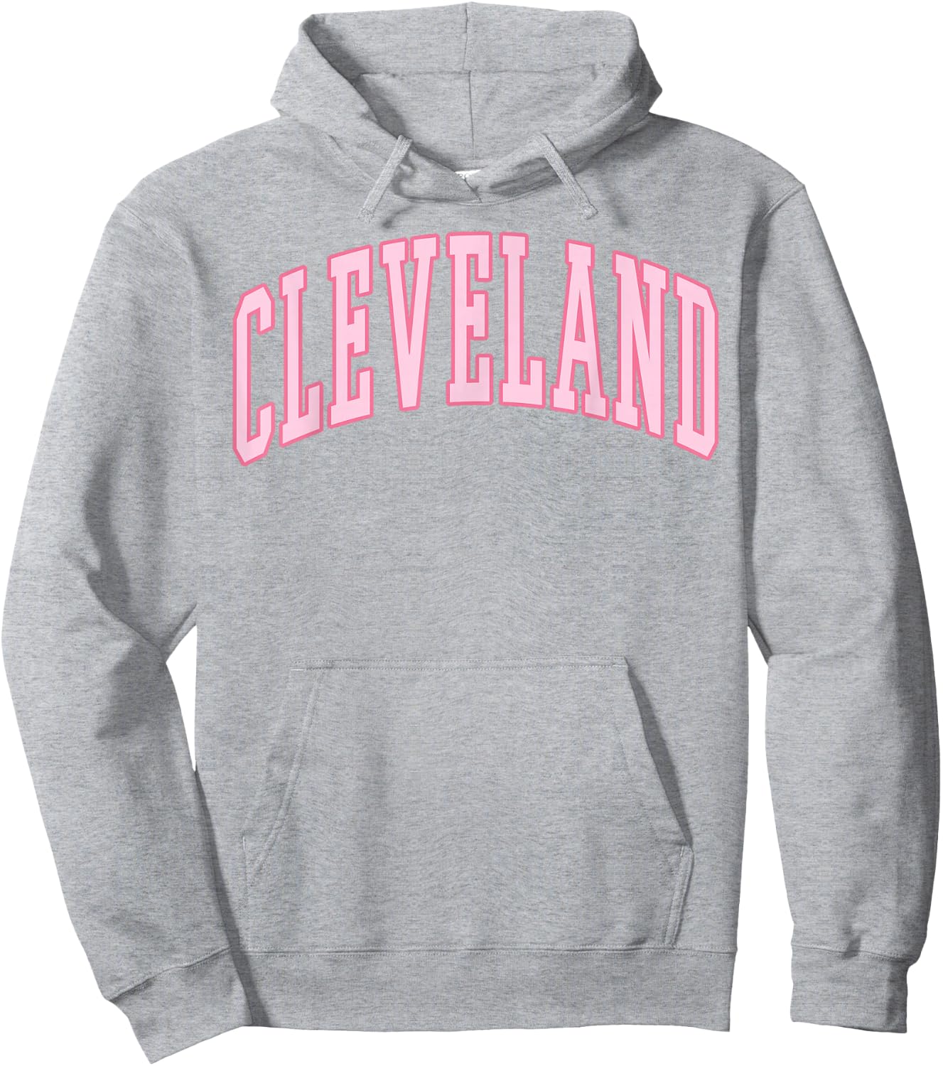 Cleveland Vintage Preppy Varsity Pink Sports Hoodie - Hoodie | Ash