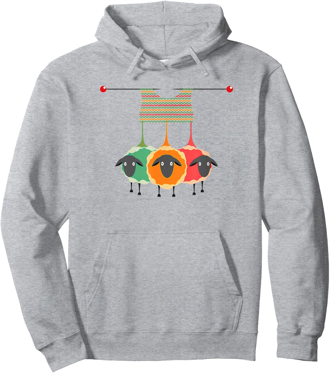 Funny Knitting Knitters Yarn Gift Hoodie - Hoodie | Ash