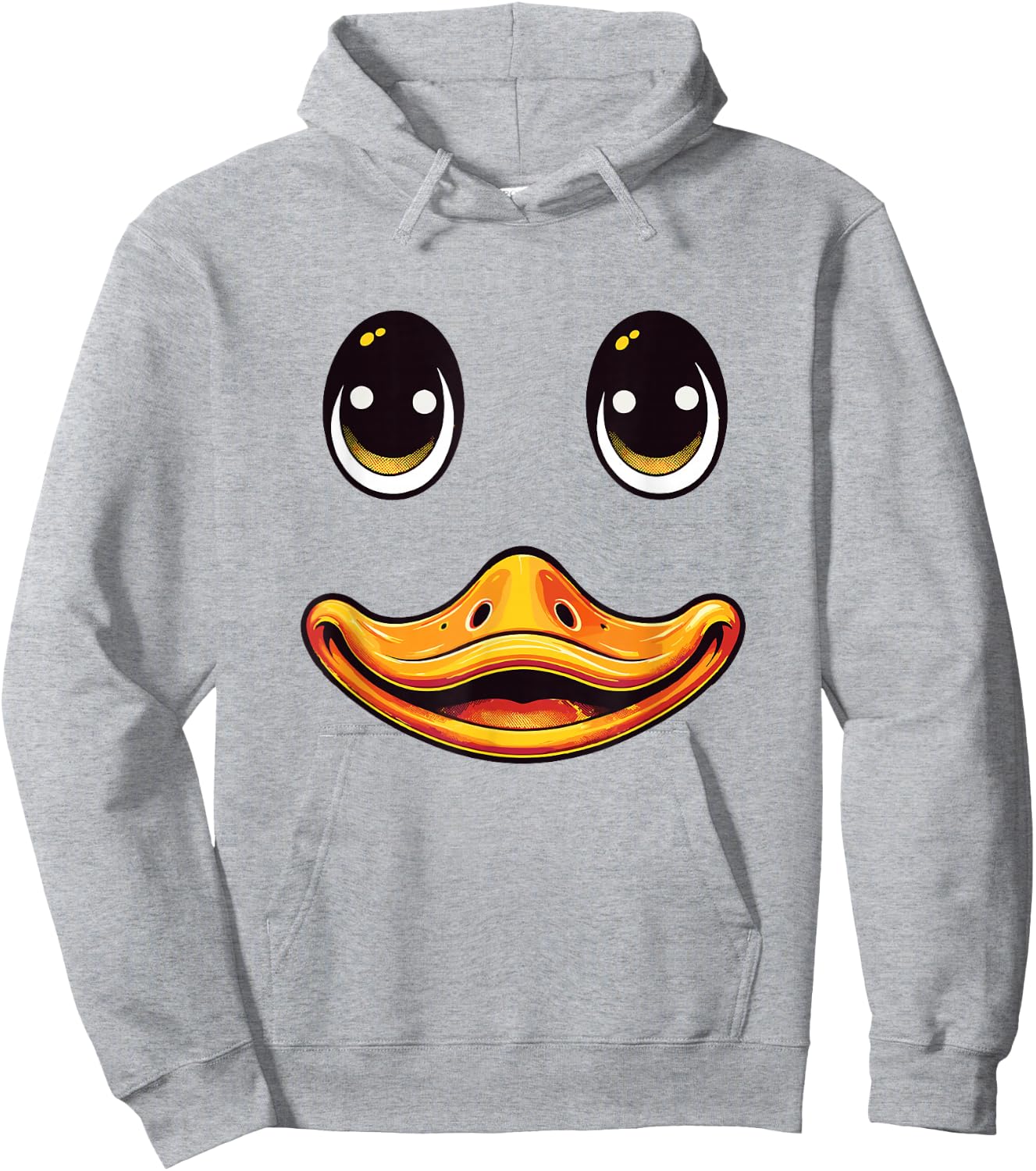 Duck Costume Face Cute Birthday Funny Duck Hoodie - Hoodie | Ash