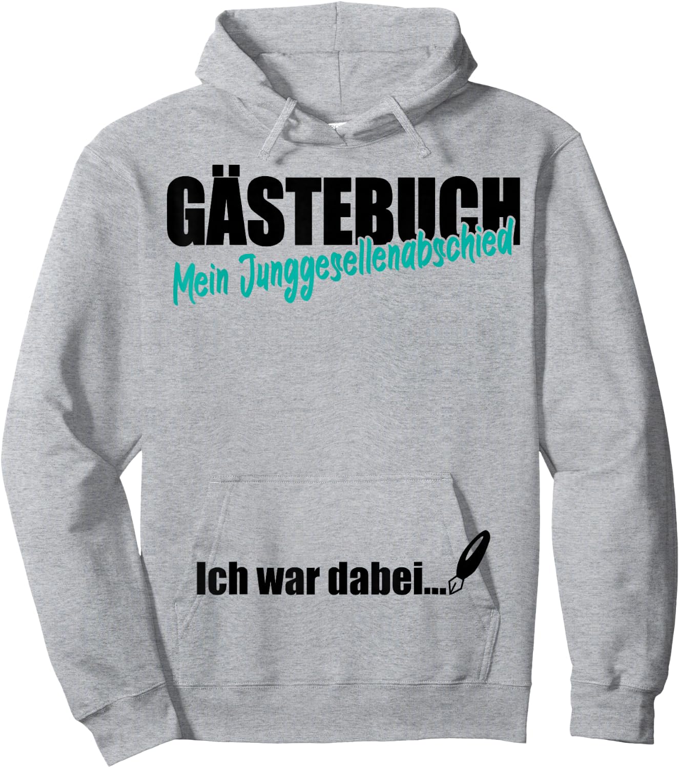 Hen Night JGA Party Guest Book Signature Hoodie - Hoodie | Ash