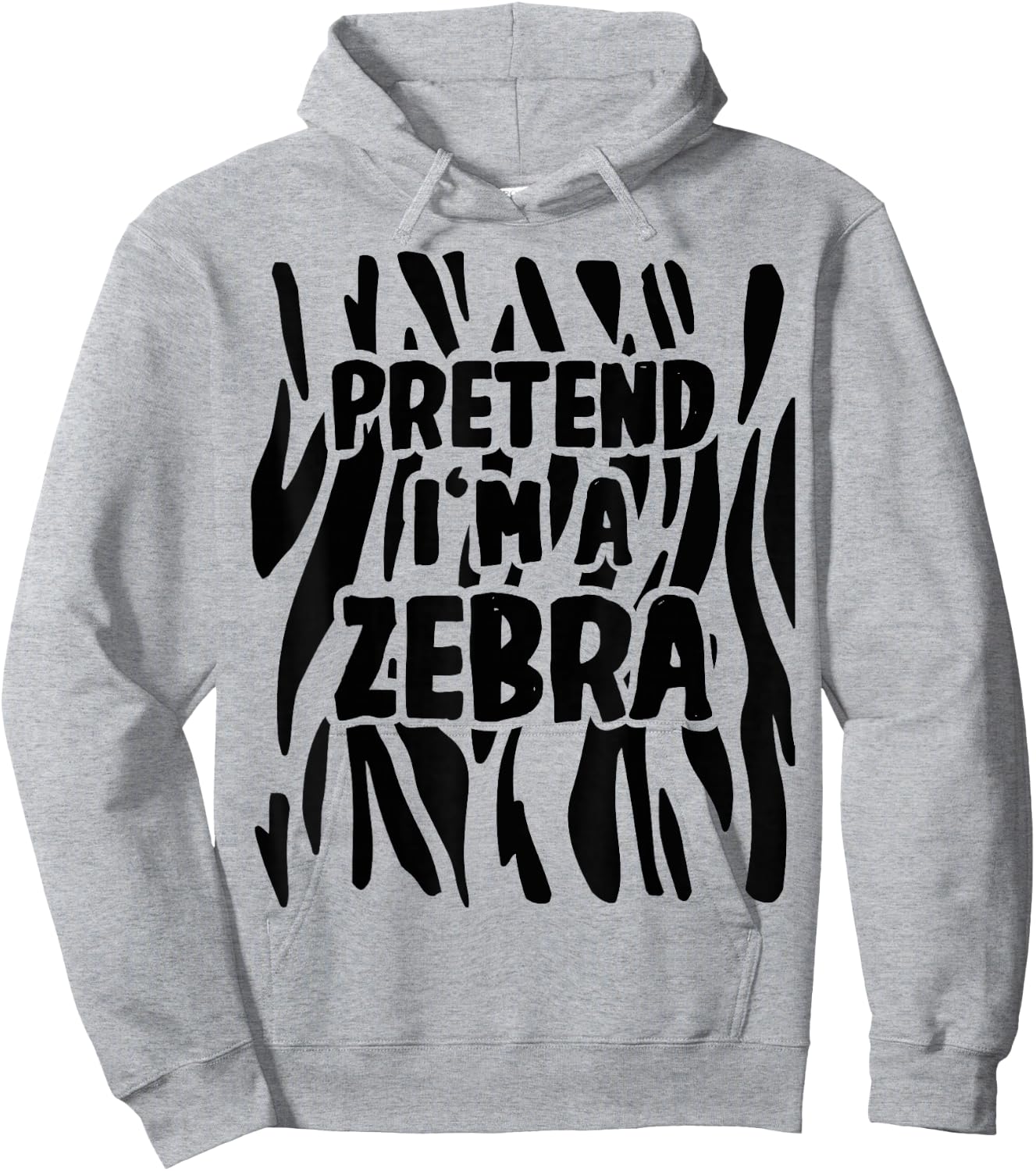 Pretend I'm a Zebra Costume Halloween Hoodie - Hoodie | Ash