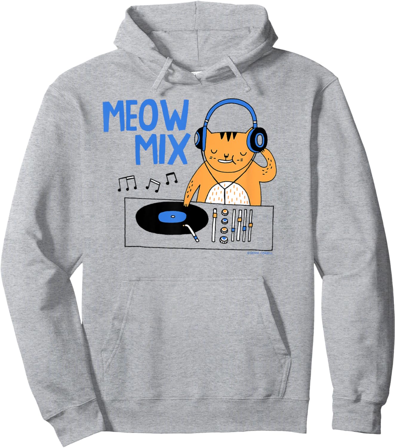Gemma Correll Meow Mix Hoodie - Hoodie | Ash