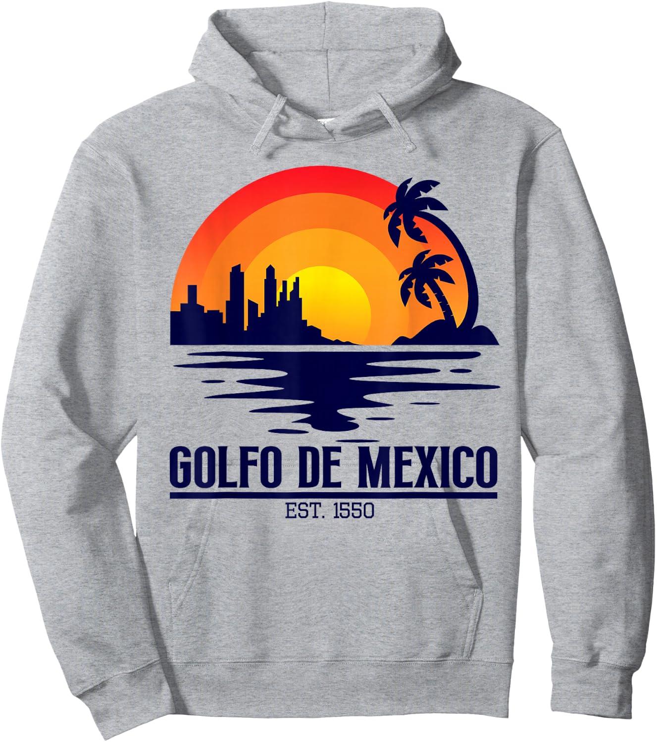 golfo de mexico gulf of mexico Men Hoodie - Hoodie | Ash