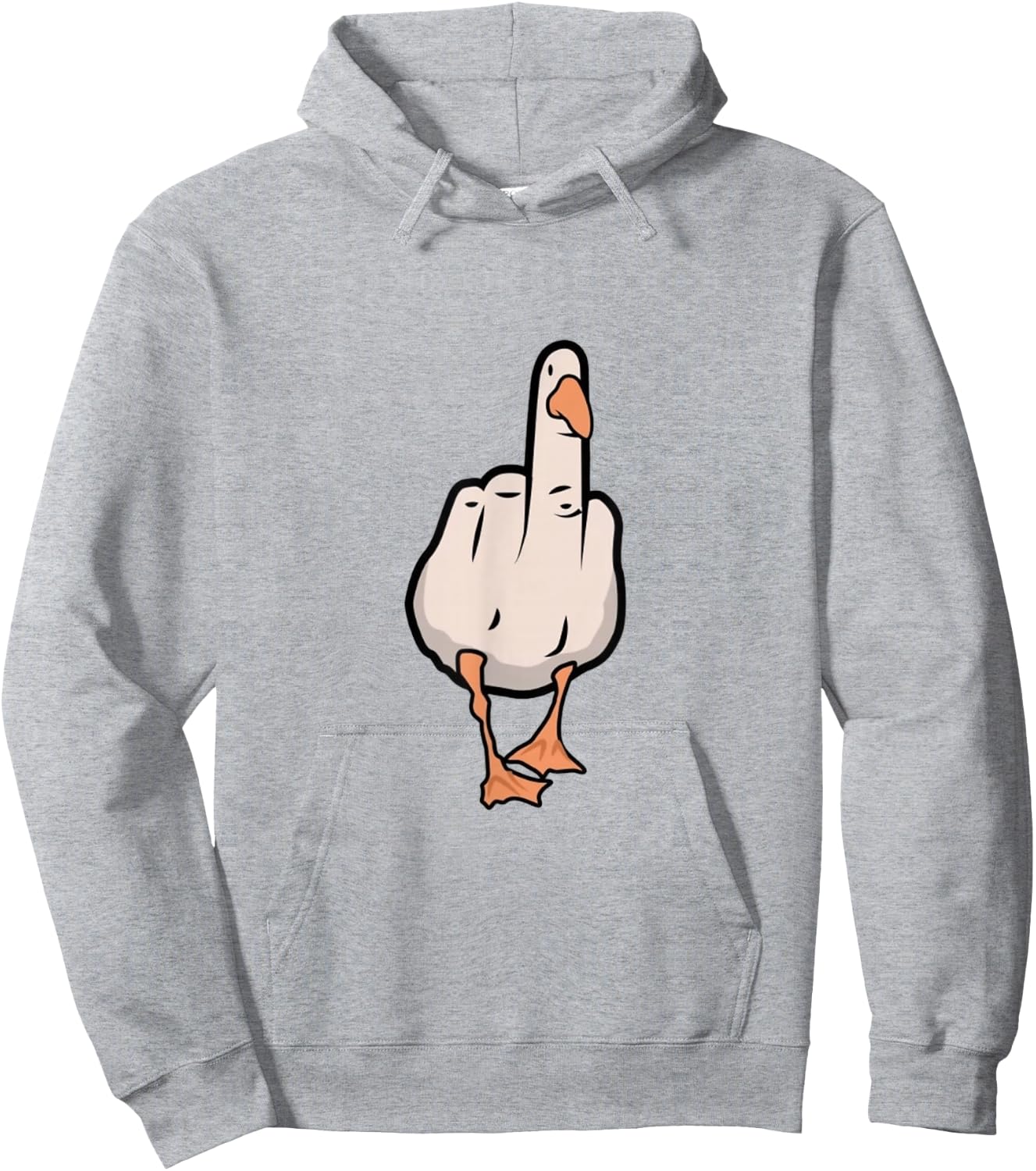 Anti-social duck Hoodie - Hoodie | Ash