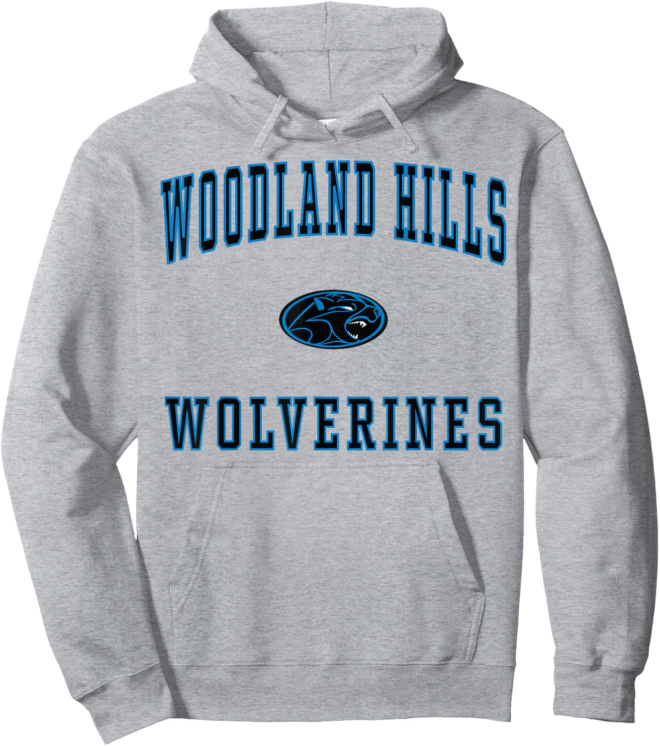 Woodland Hills High School Wolverines Hoodie - Hoodie | Ash
