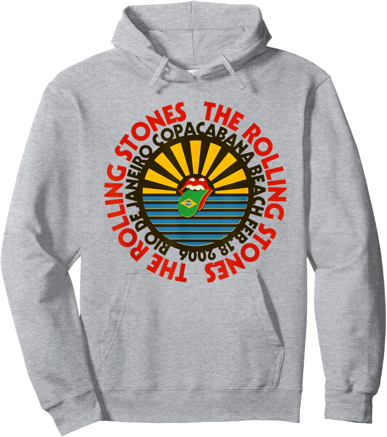 Offizielle Rolling Stones Copacabana Beach Hoodie - Hoodie | Ash