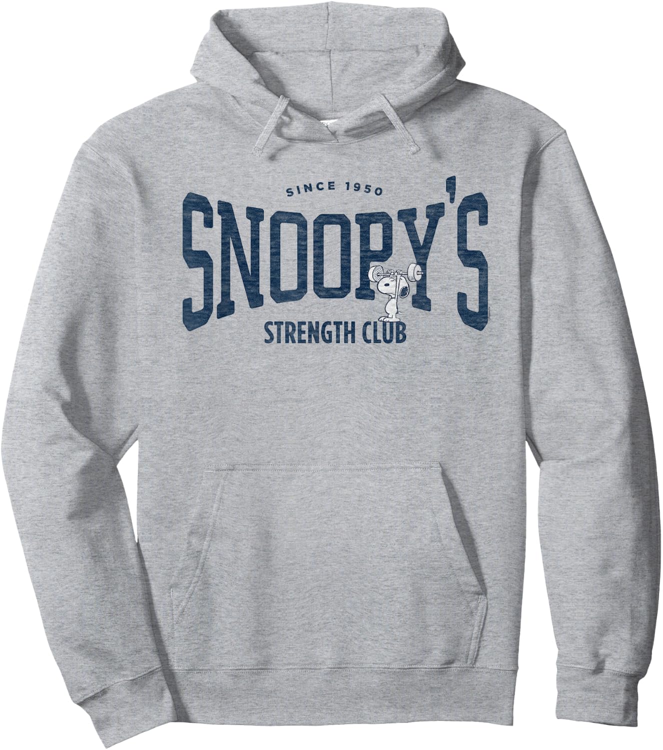 Peanuts Snoopy's Strength Club Hoodie - Hoodie | Ash