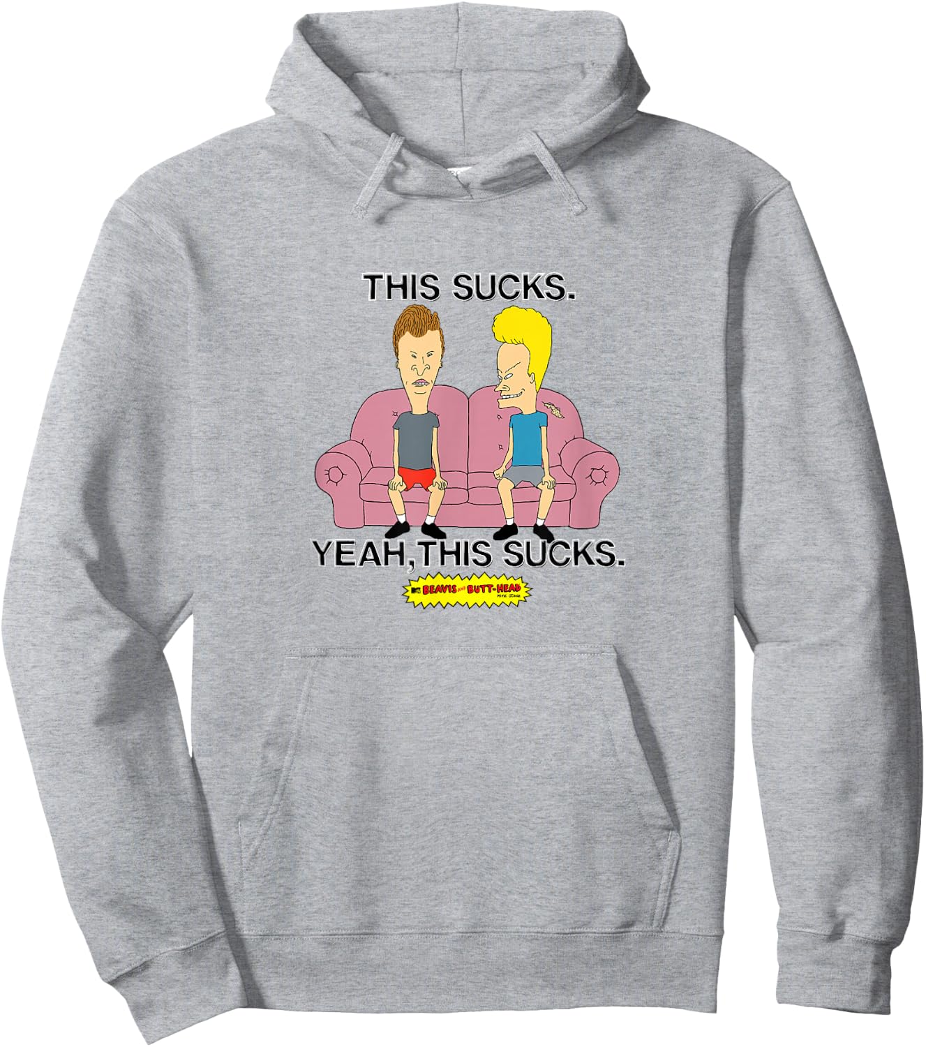 Beavis and Butthead - This Sucks Hoodie - Hoodie | Ash