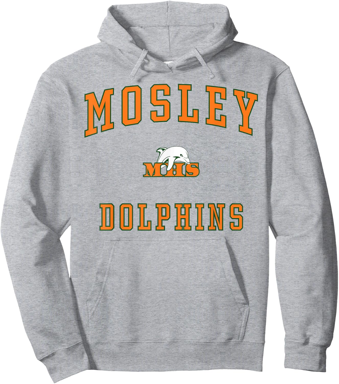 Mosley High School Dolphins Hoodie - Hoodie | Ash