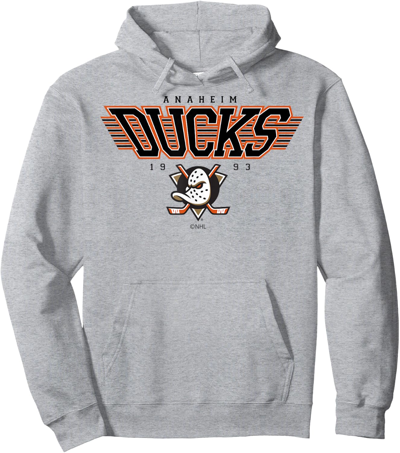 Anaheim Ducks Laser Officially Licensed Hoodie - Hoodie | Ash