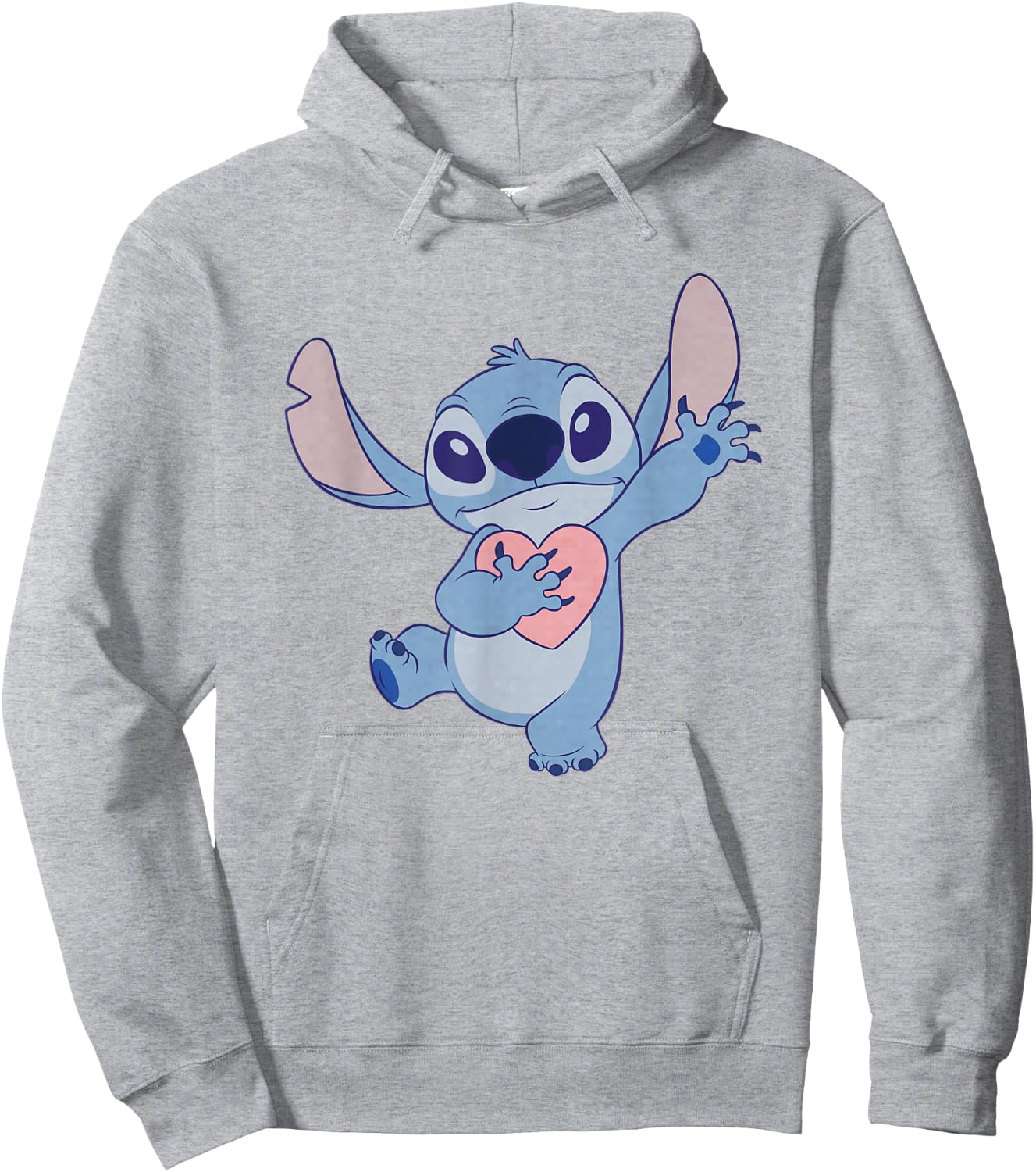 Lilo And Stitch Heart Nightdress , White Hoodie - Hoodie | Ash