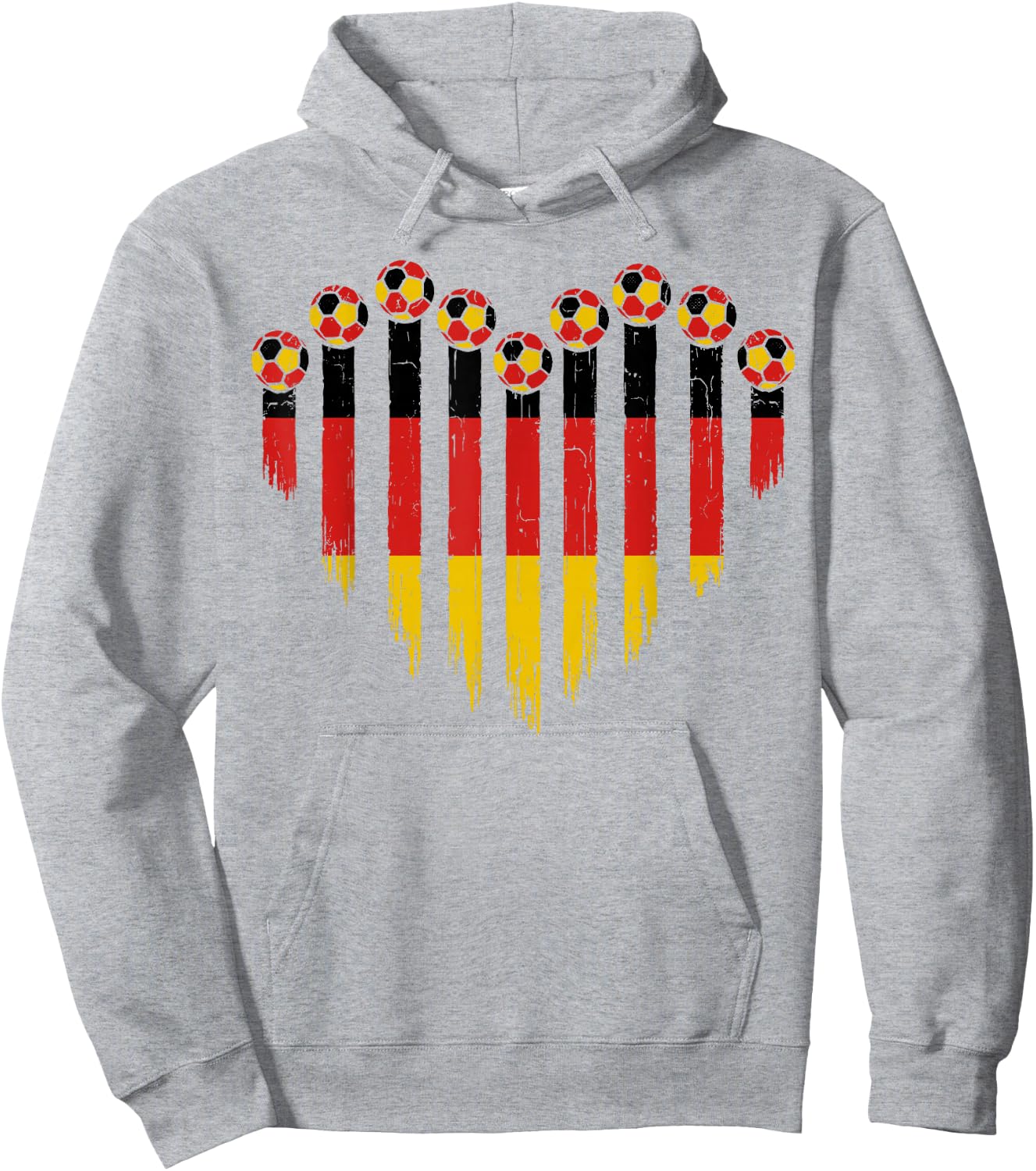 Deutsche Flagge Neuheit Deutschland Hoodie - Hoodie | Ash