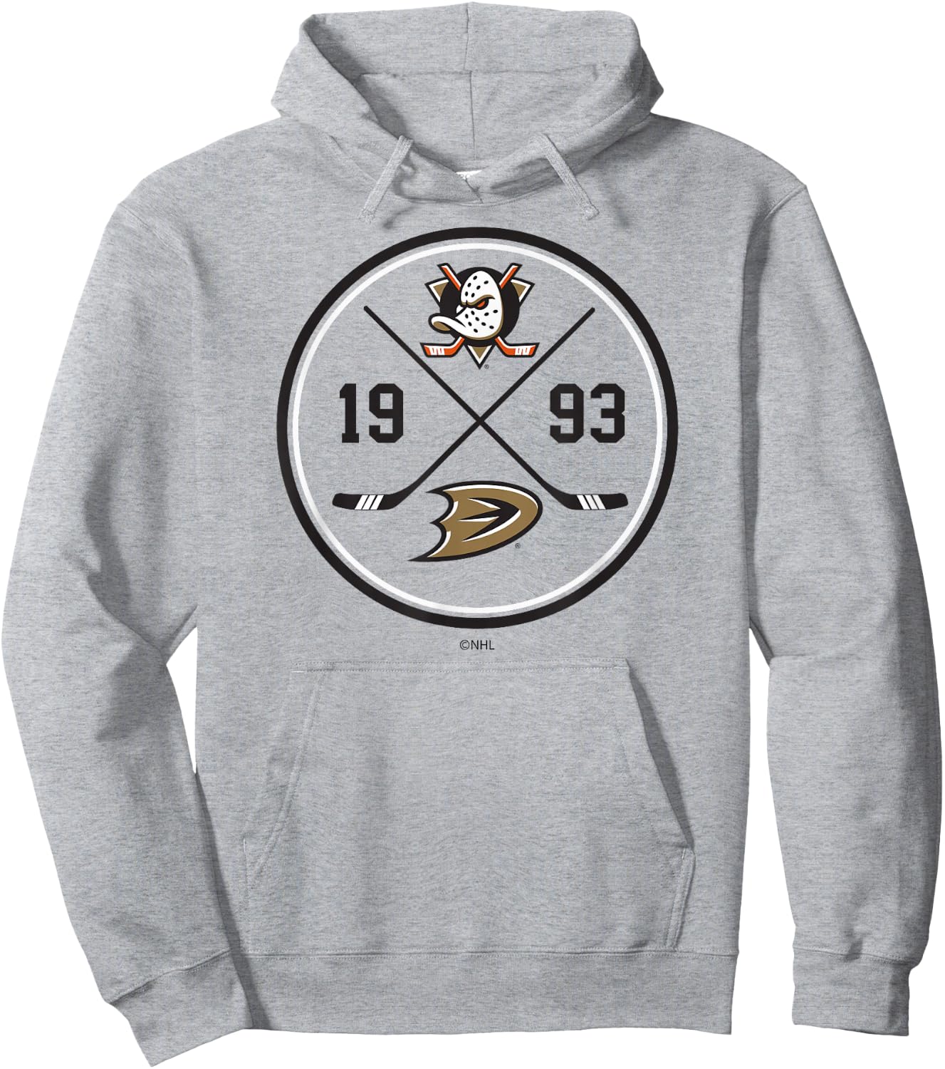 Anaheim Ducks Prize Orange Officially Licensed Hoodie - Hoodie | Ash