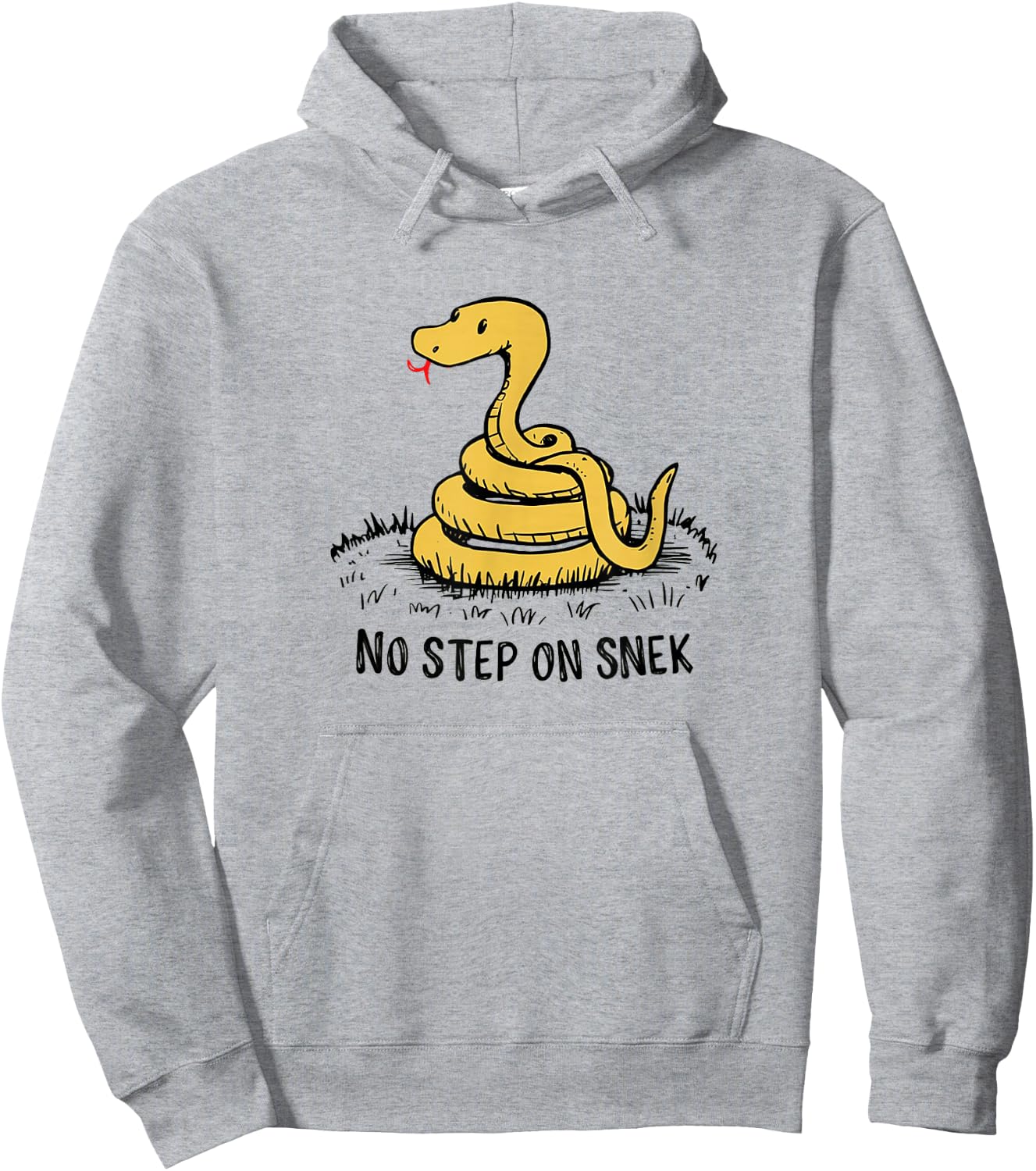 No Step on Snek Funny Parody Meme Hoodie - Hoodie | Ash