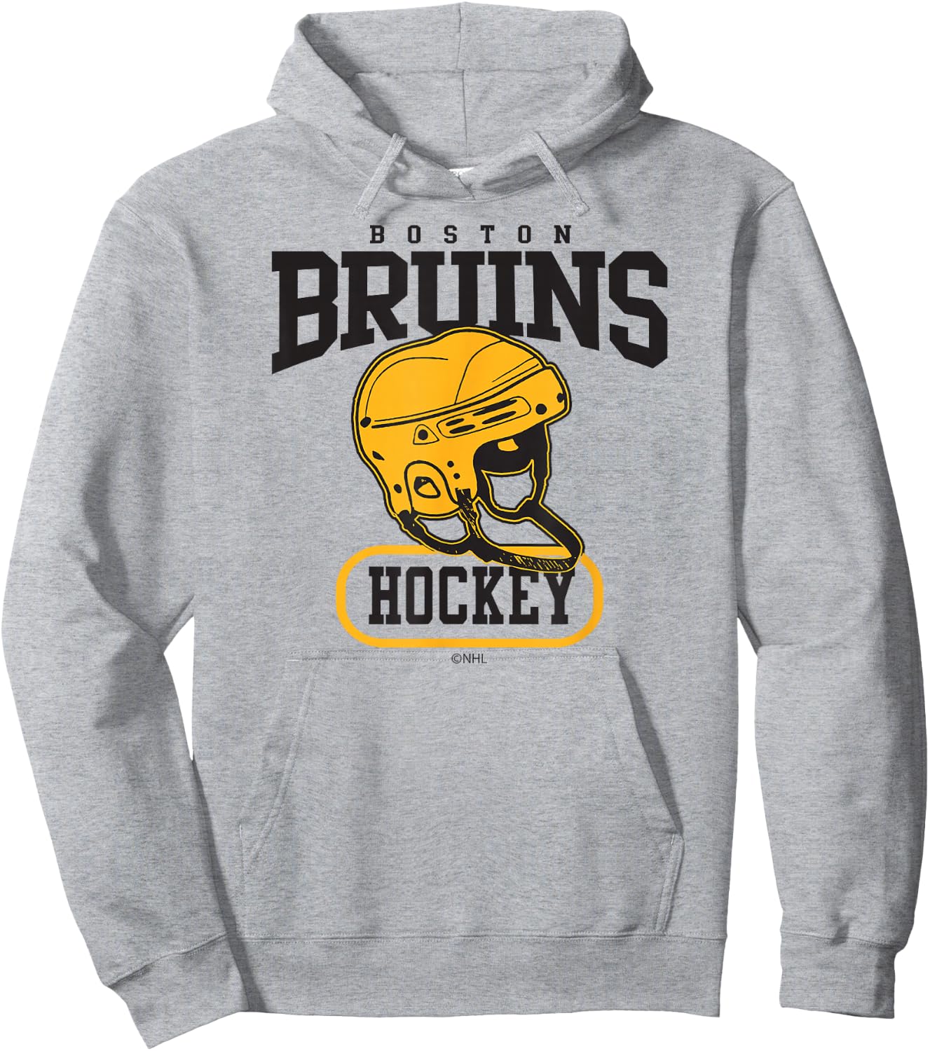 Boston Bruins Helmet Officially Licensed Hoodie - Hoodie | Ash
