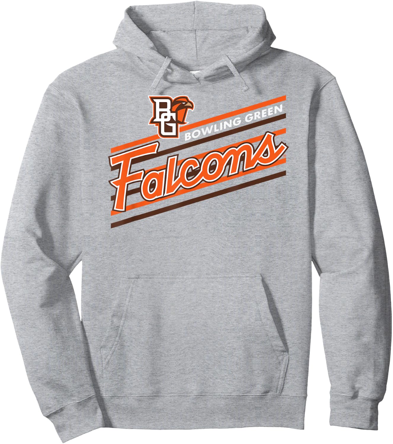 Bowling Green Falcons Retro Performer Gray Hoodie - Hoodie | Ash