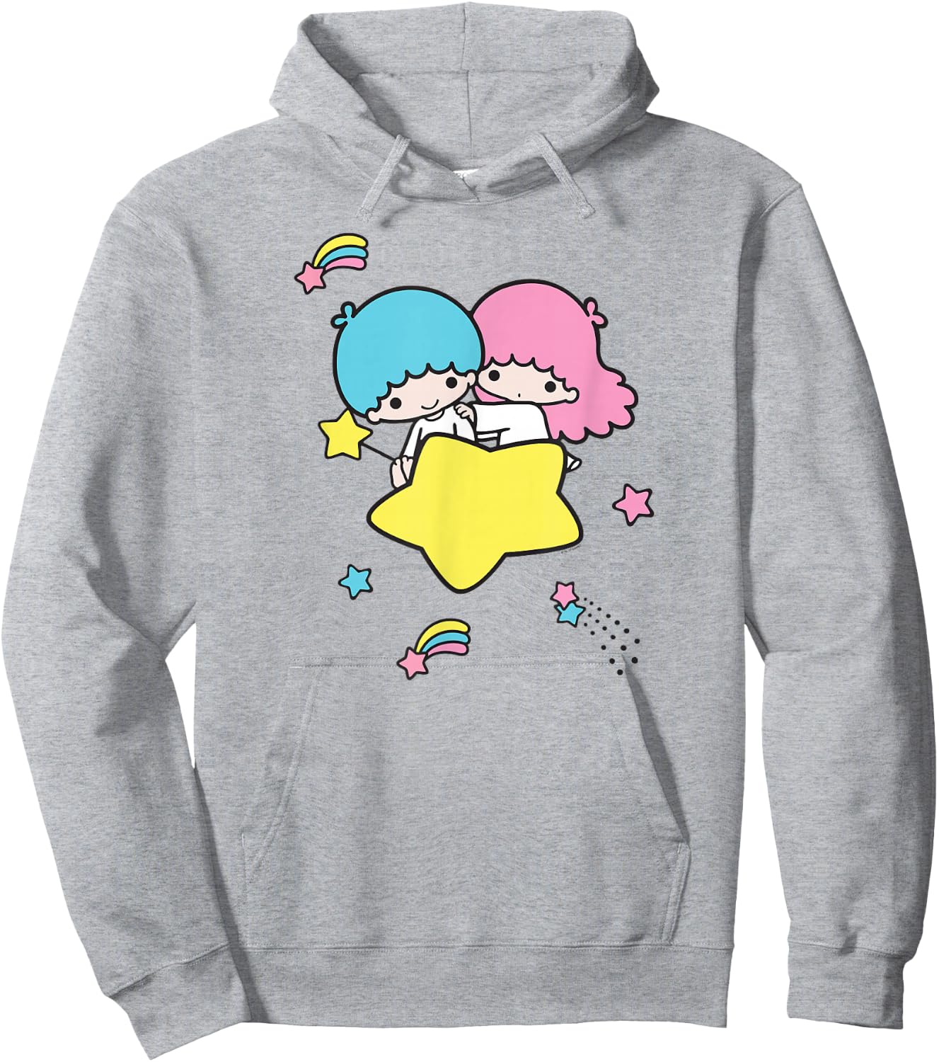 Little Twin Stars Shooting Star Hoodie - Hoodie | Ash