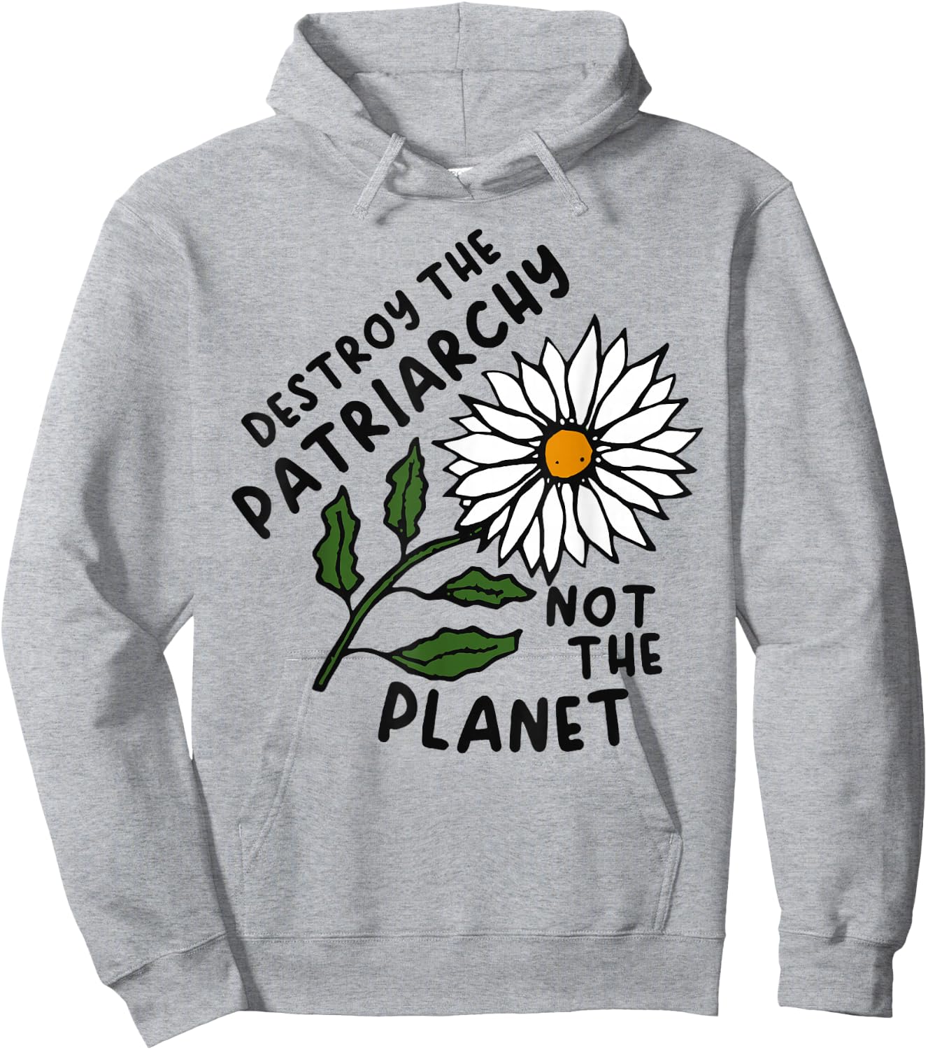 Destroy the Patriarchy Not the Planet Hoodie - Hoodie | Ash