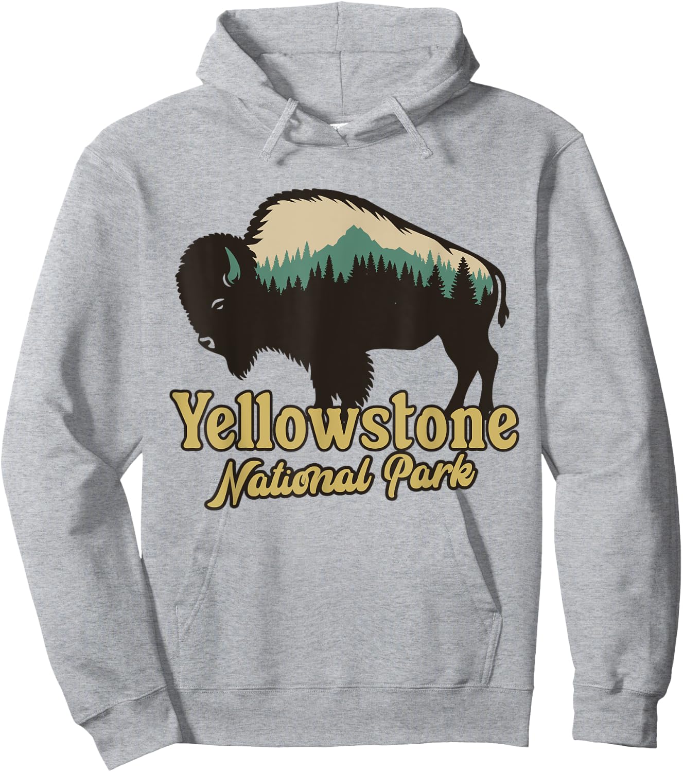 Yellowstone National Park Hoodie - Hoodie | Ash
