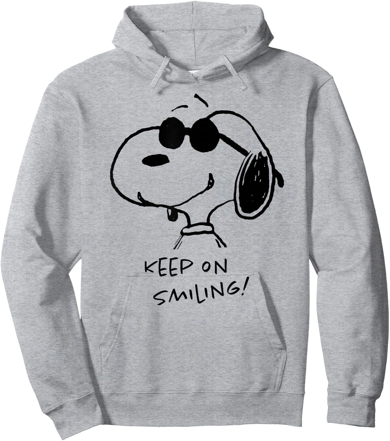 Peanuts – Cool Joe Keep On Smiling Hoodie - Hoodie | Ash
