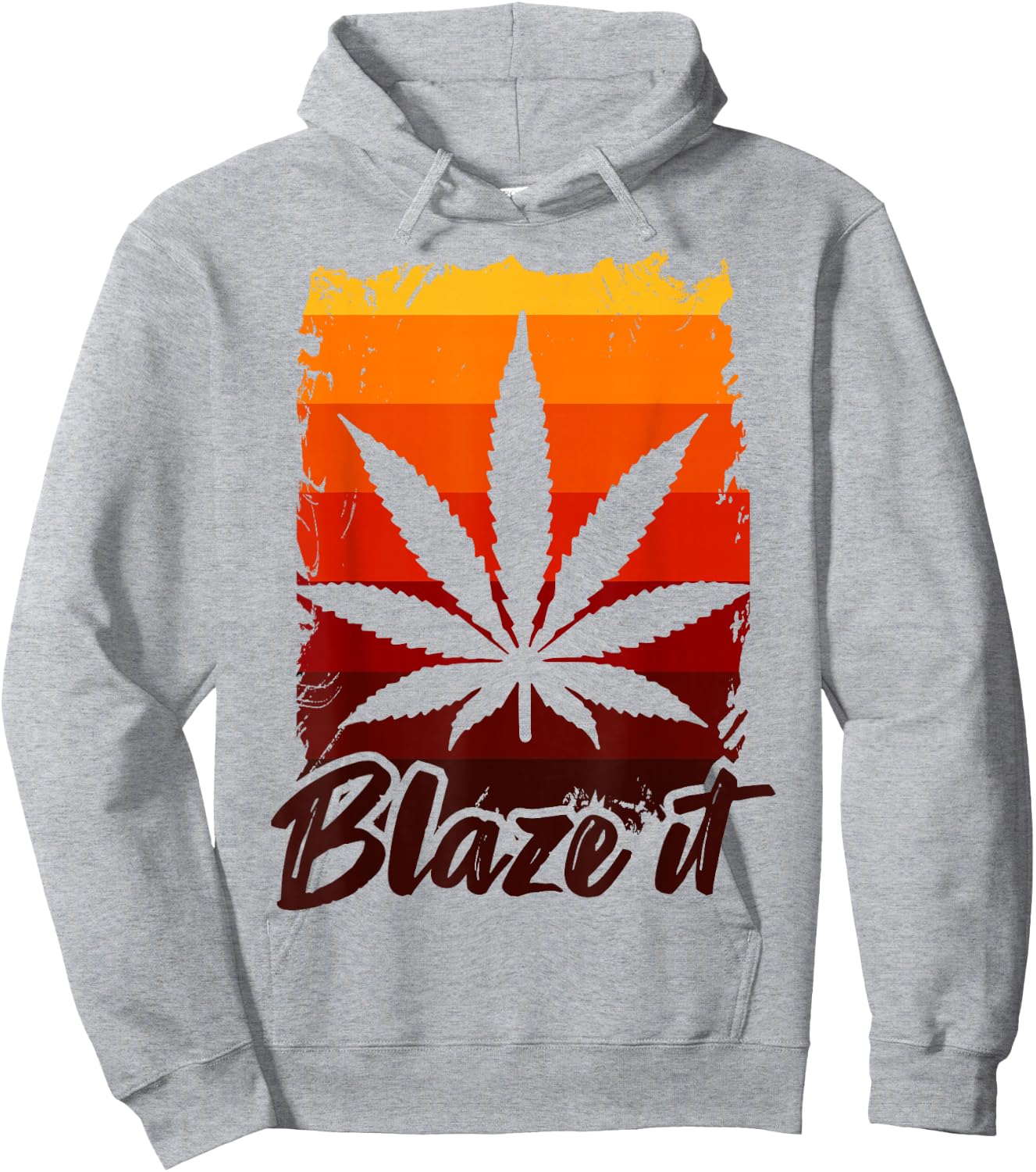 Funny Marijuana Shirt BLAZE IT 420 Gift Hoodie - Hoodie | Ash