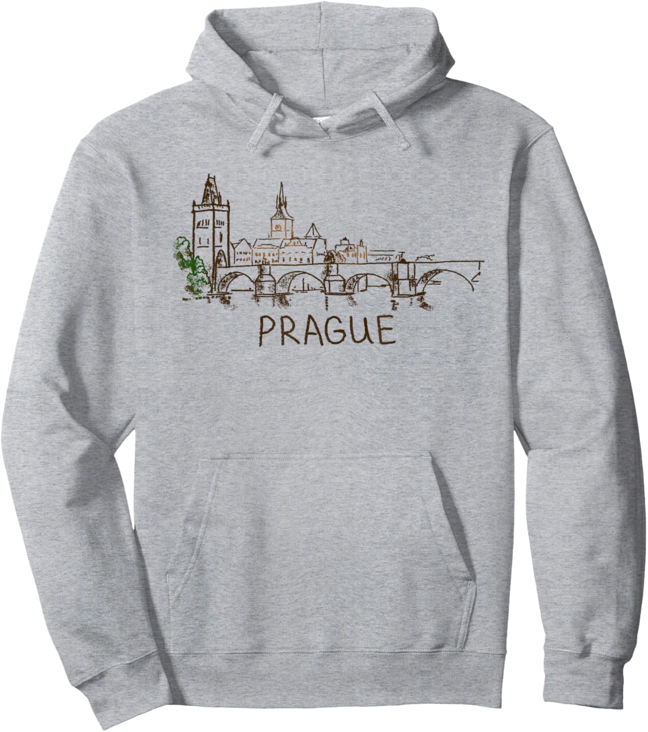 Prague Czech Republic T shirt Hoodie - Hoodie | Ash