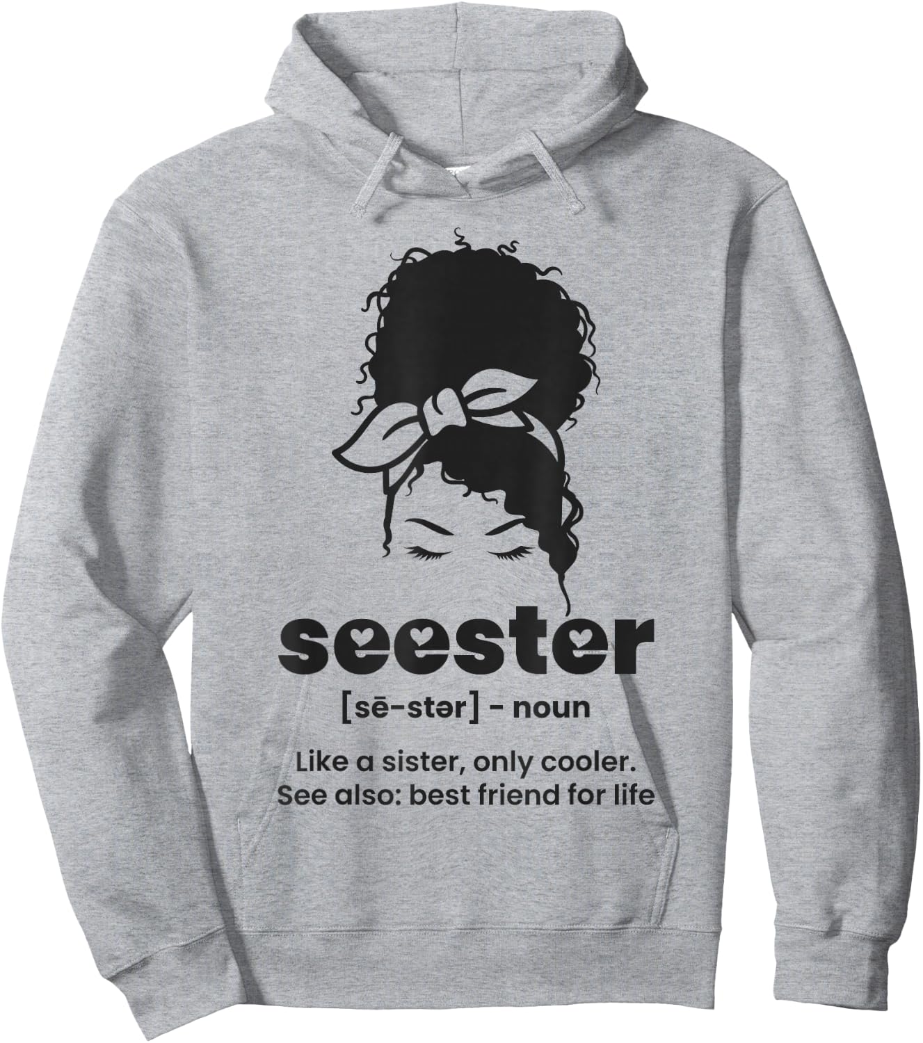 Seester Definition Like a Sister Only Cooler Hoodie - Hoodie | Ash