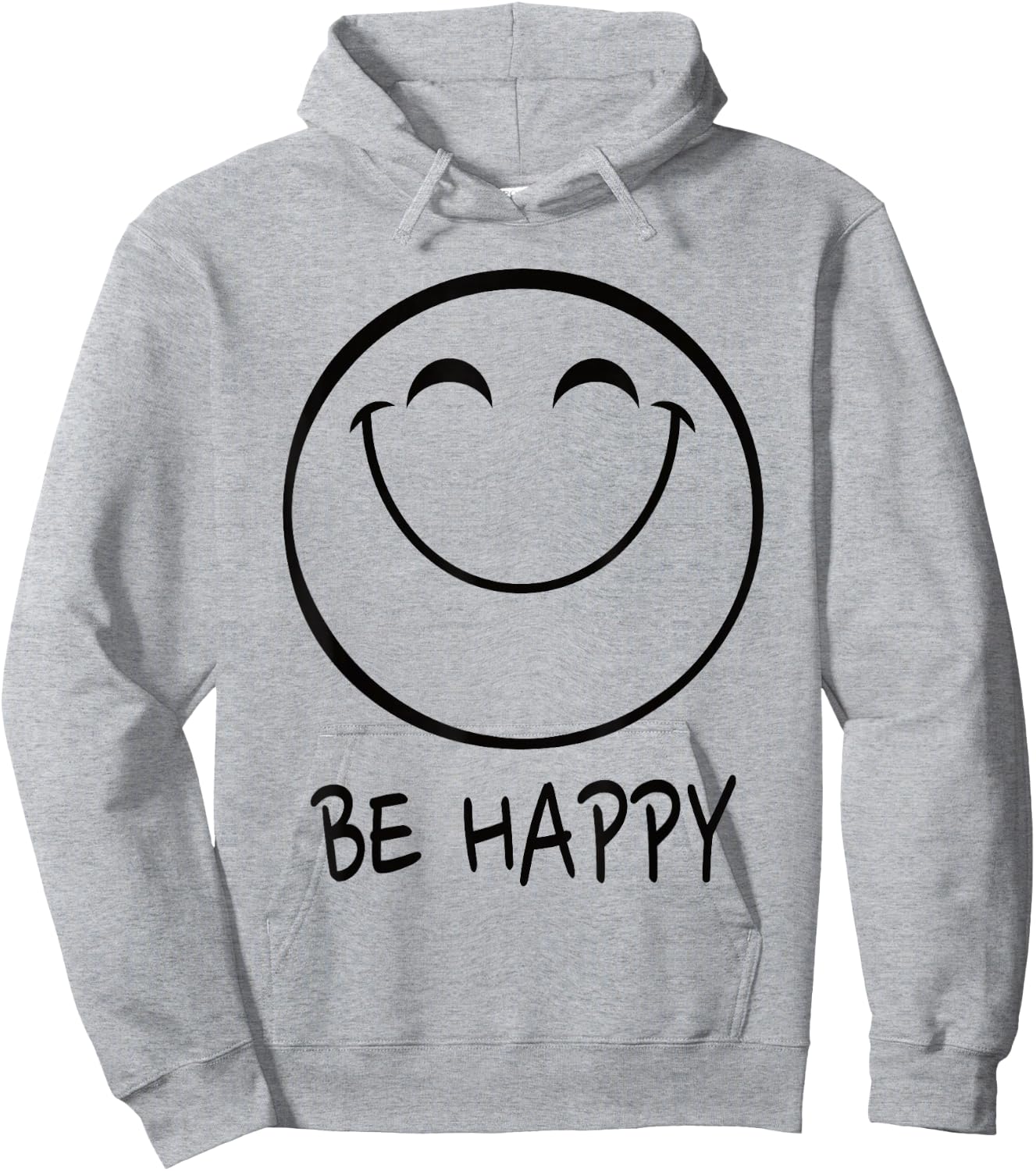Be Happy Smile Face Happy Smiling Face Positiv Hoodie - Hoodie | Ash